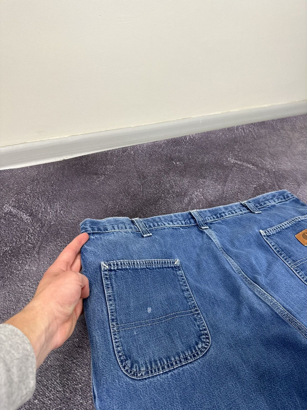 Carhartt Vintage Carhartt USA Distressed Carpenter Baggy Work Jeans Size US 42 / EU 58 - 7 Thumbnail