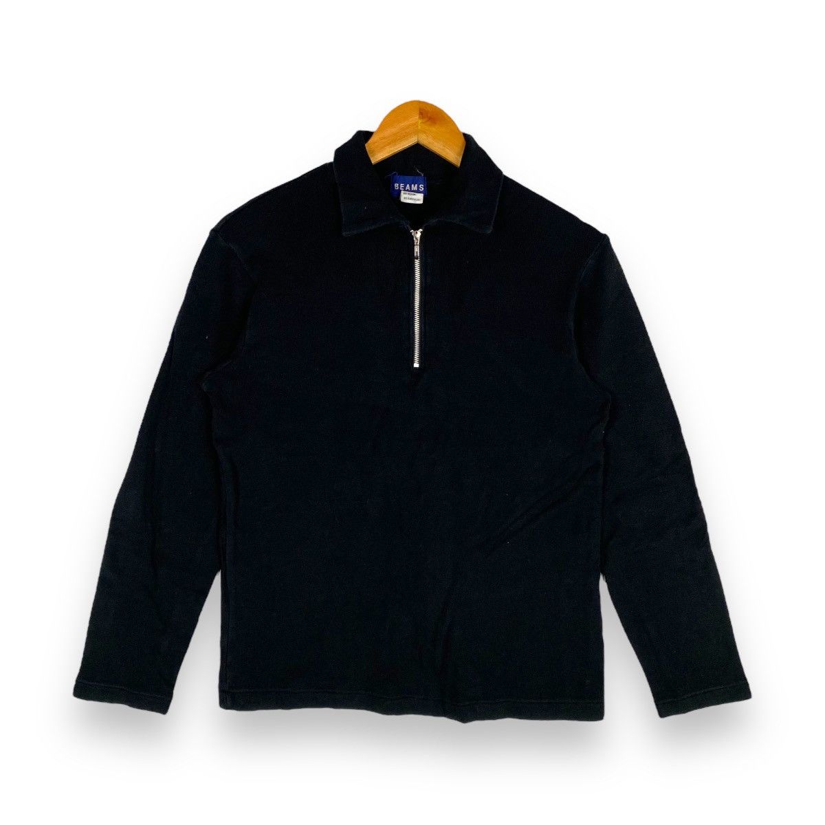 Beams Plus × Japanese Brand VINTAGE BEAMS HALF ZIPPER SHIRT JUMPER PULLOVER SWEATER Size US M / EU 48-50 / 2 - 1 Thumbnail