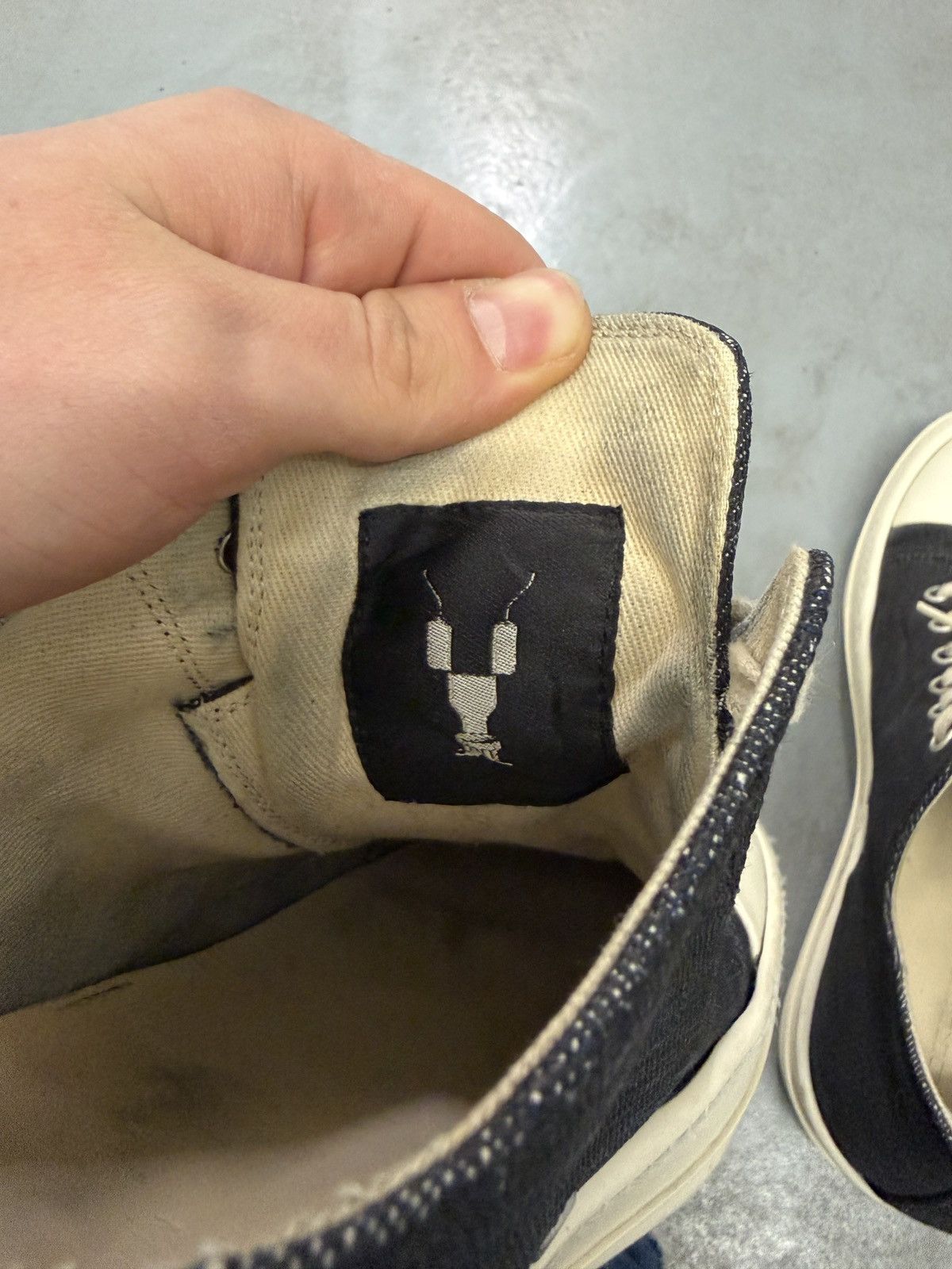 Rick Owens Drkshdw Rick Owens Drkshdw “So Cunt” Low Ramones Size US 10 / EU 43 - 16 Thumbnail