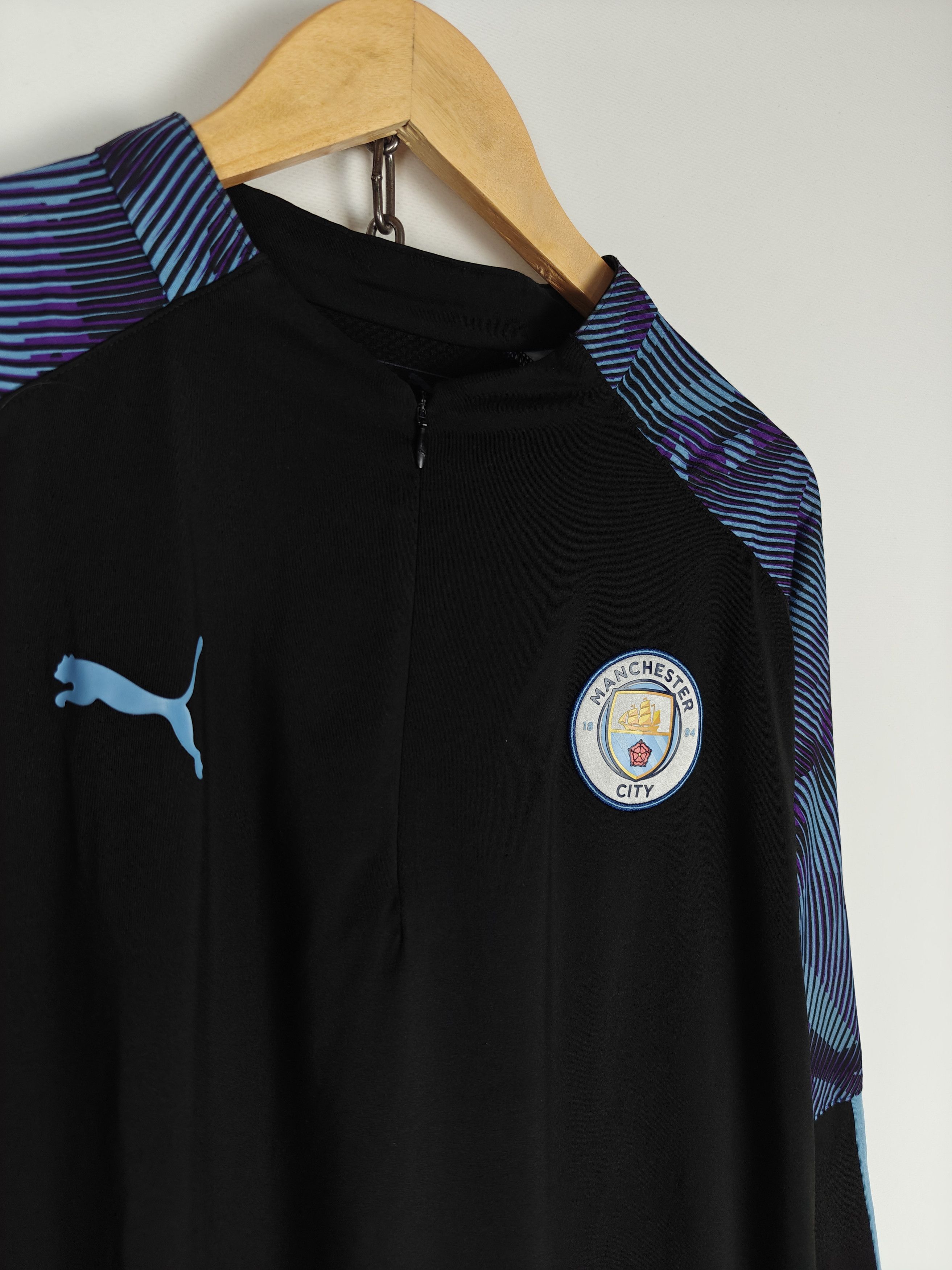 Puma Puma Manchester City Soccer Training Top Long Black XL Size US XL / EU 56 / 4 - 4 Thumbnail