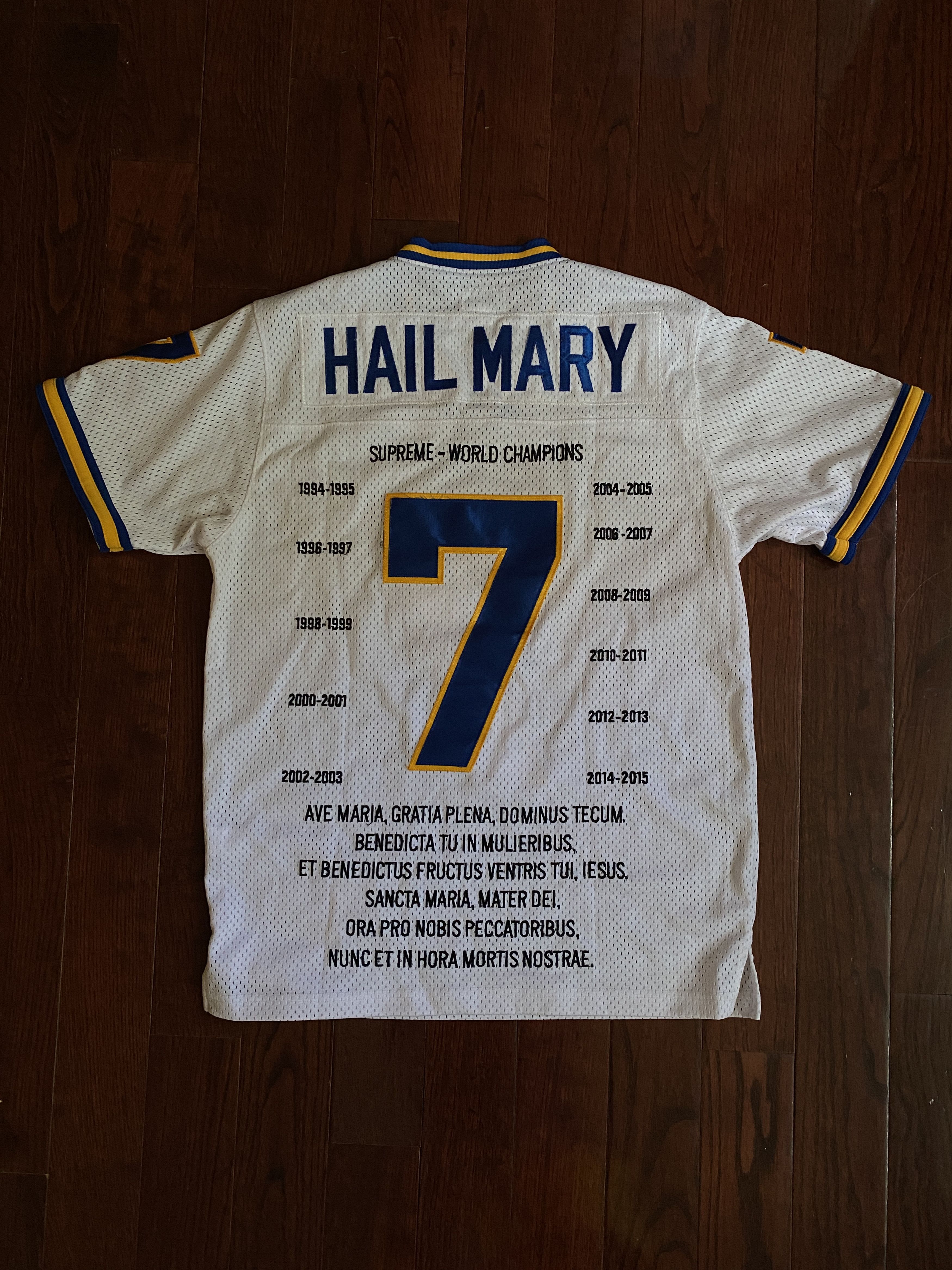 Supreme Hail Mary Football Top FW14 | Grailed