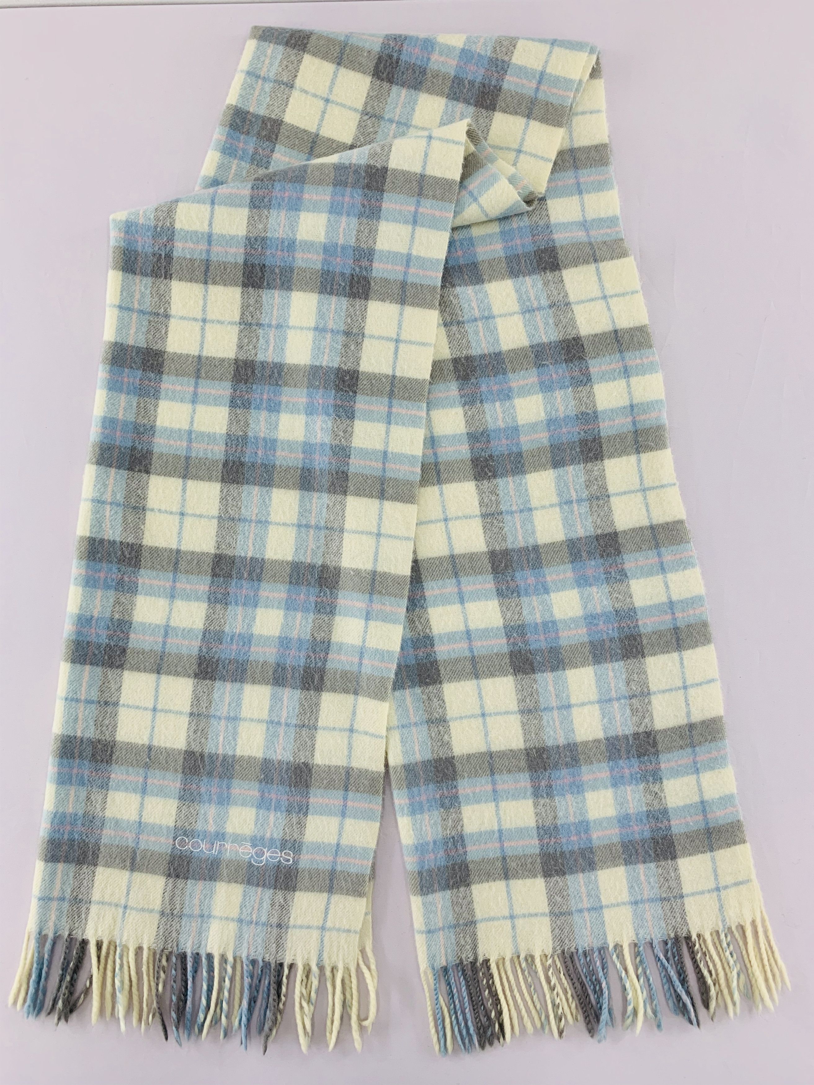 Courreges Courreges Scarf Wool Muffler Neck Wrap BL5101 Size ONE SIZE - 2 Thumbnail