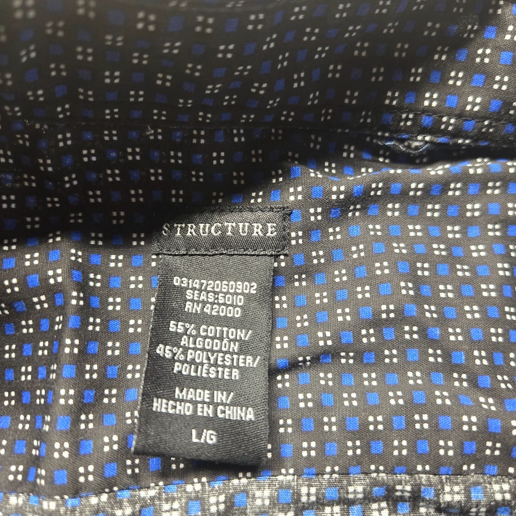Vintage VINTAGE Structure Shirt Mens Size L Black Long Sleeve Button-Up with Pockets Size US L / EU 52-54 / 3 - 3 Thumbnail