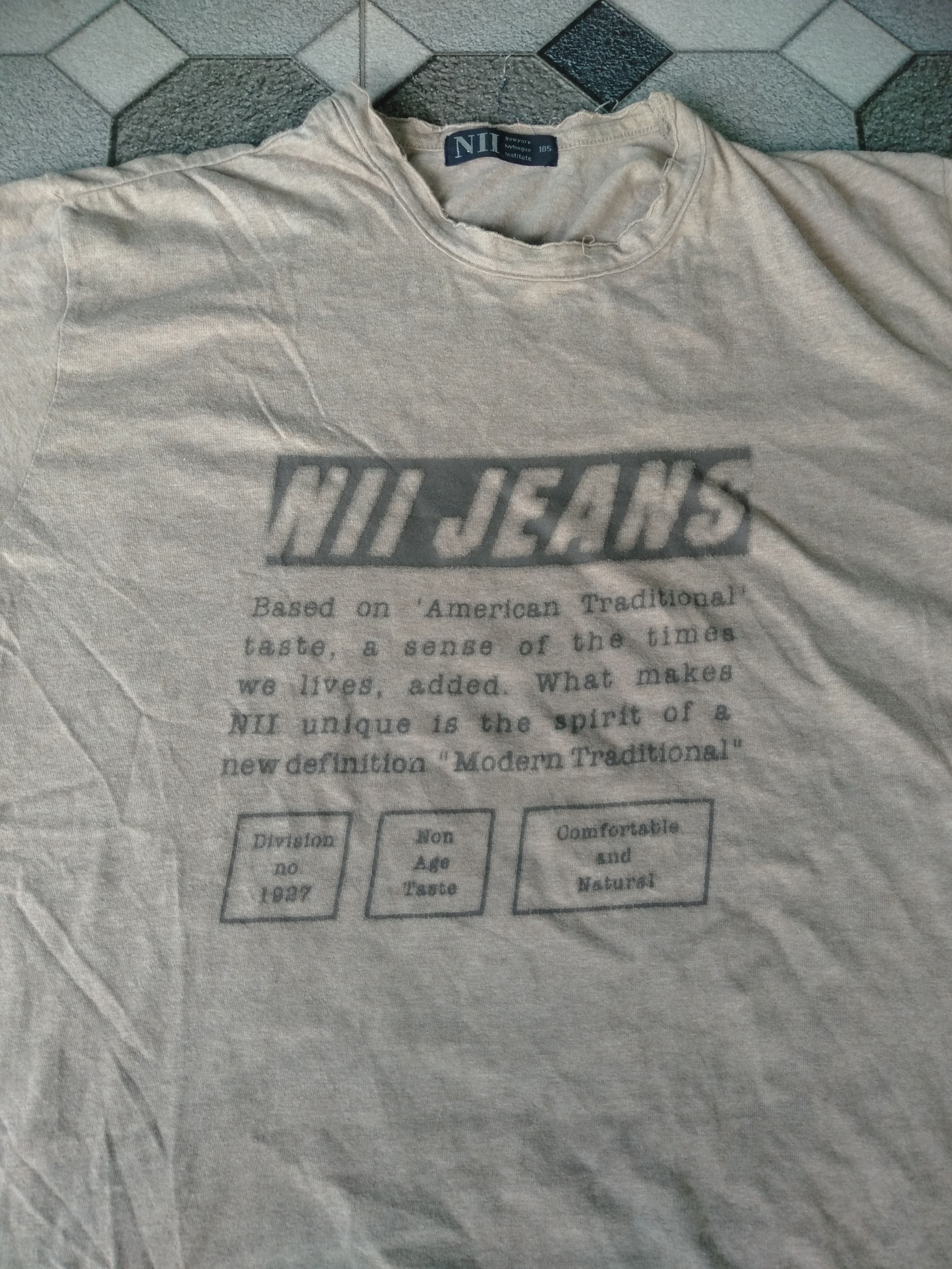 14th Addiction NII Jeans Double Layer Poem Tshirt Size US L / EU 52-54 / 3 - 6 Thumbnail