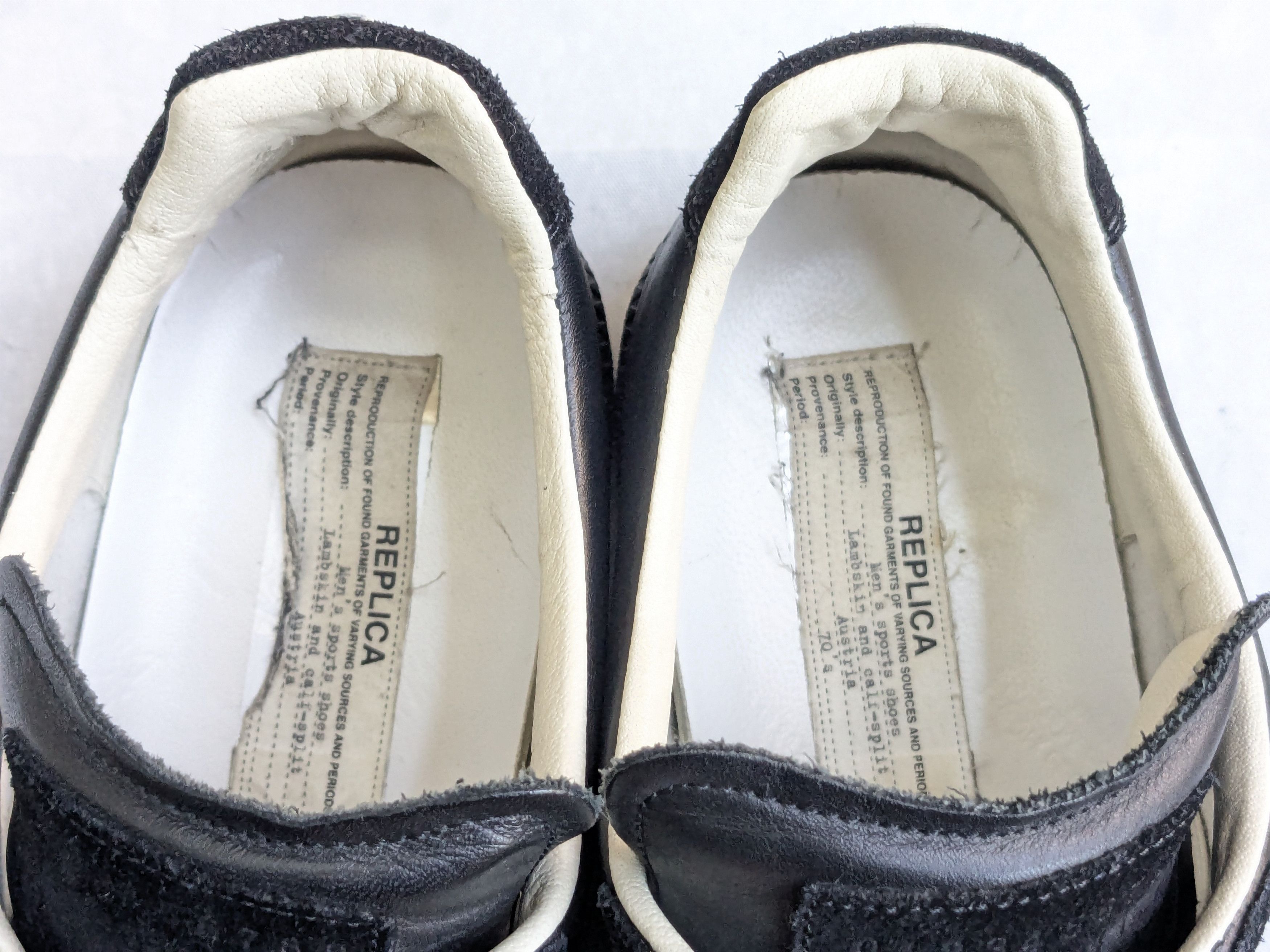 Maison Margiela Maison Margiela Replica GAT Black 11 44 Low Tops Size US 11 / EU 44 - 10 Thumbnail