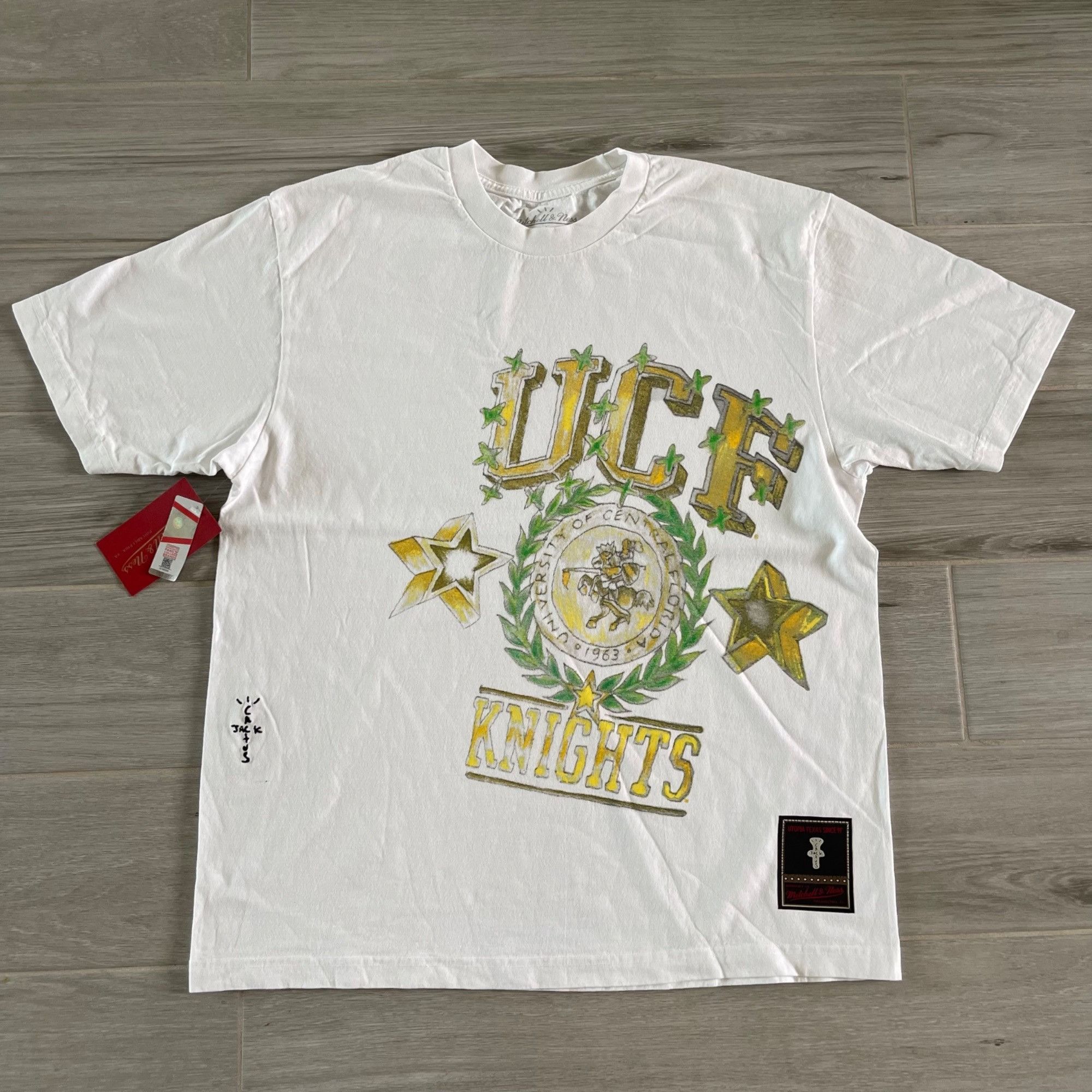 Mitchell & Ness × Travis Scott TRAVIS SCOTT CACTUS JACK x MITCHELL & NESS x UCF TEE SMALL Size US S / EU 44-46 / 1 - 1 Thumbnail