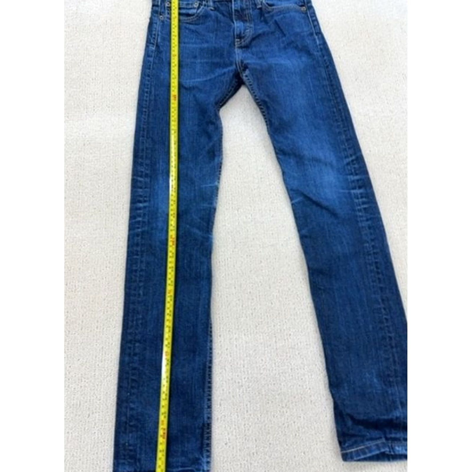 Levi's Levi's 513 Slim Straight Jeans 29x34 Denim Zip Fly Blue Men’s 513 Slim Straight Denim Jeans Size US 29 - 5 Thumbnail