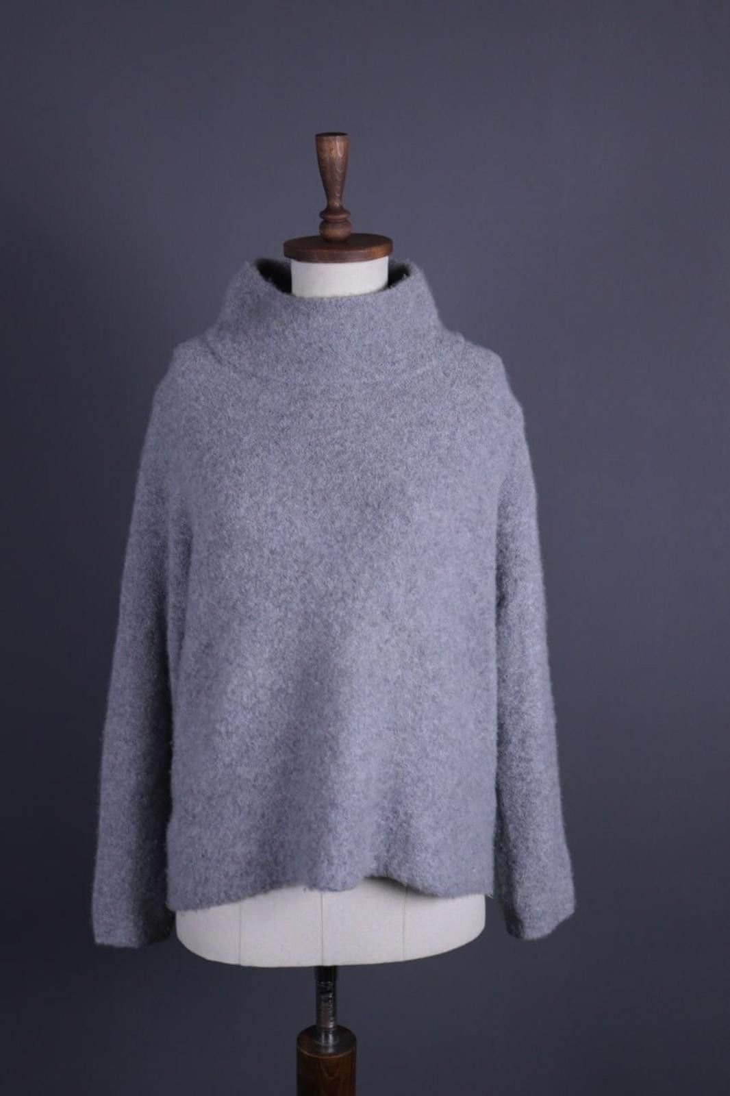 Designer Princess Goes Hollywood Gray Lagenlook Sweater Size 38 Size M / US 6-8 / IT 42-44 - 2 Thumbnail