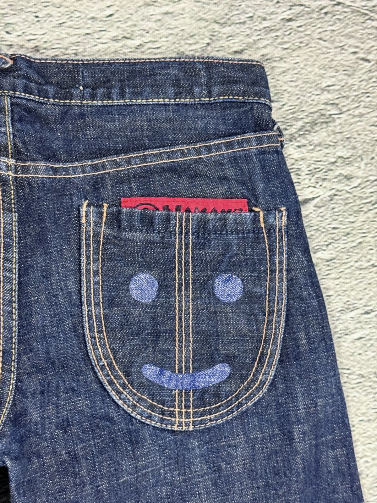 Evisu Evisu Yamane jeans bootcut navy vintage smiley face gull Size 25" / US 0 / IT 36 - 4 Thumbnail