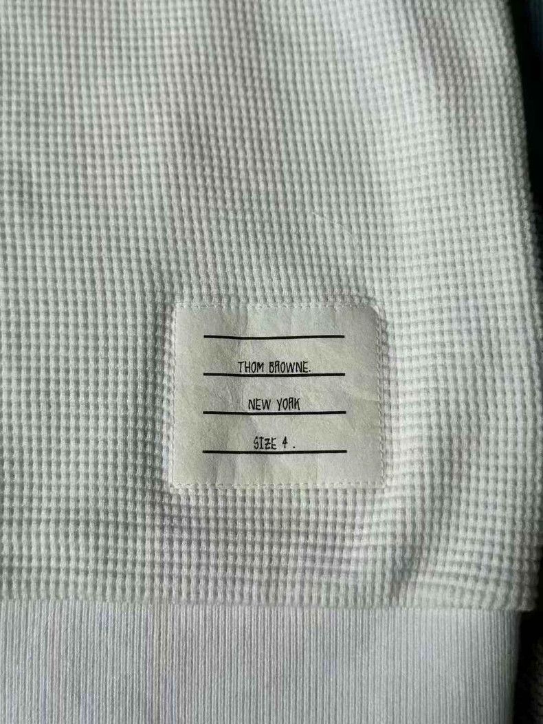 Thom Browne Thom Browne White waffle polos Size US XL / EU 56 / 4 - 3 Thumbnail