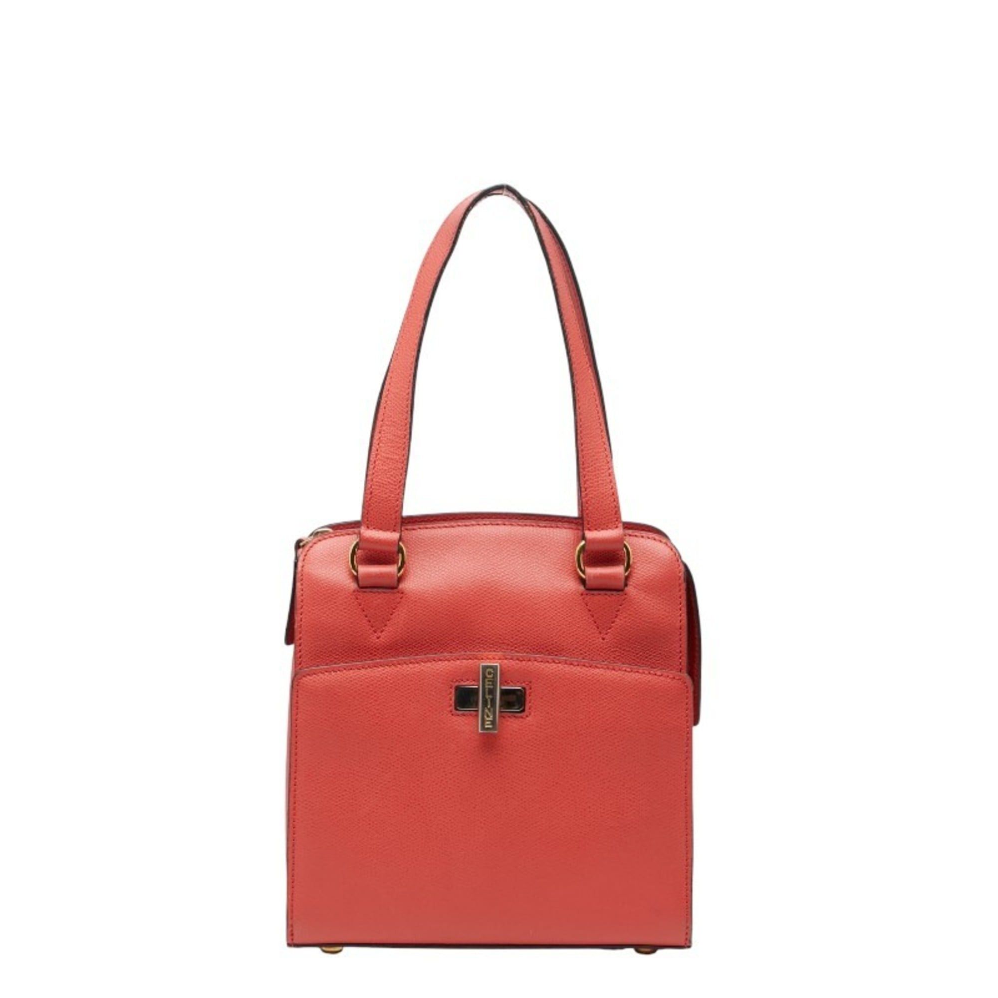 Celine Celine logo handbag in red leather for women. Size ONE SIZE - 1 Thumbnail