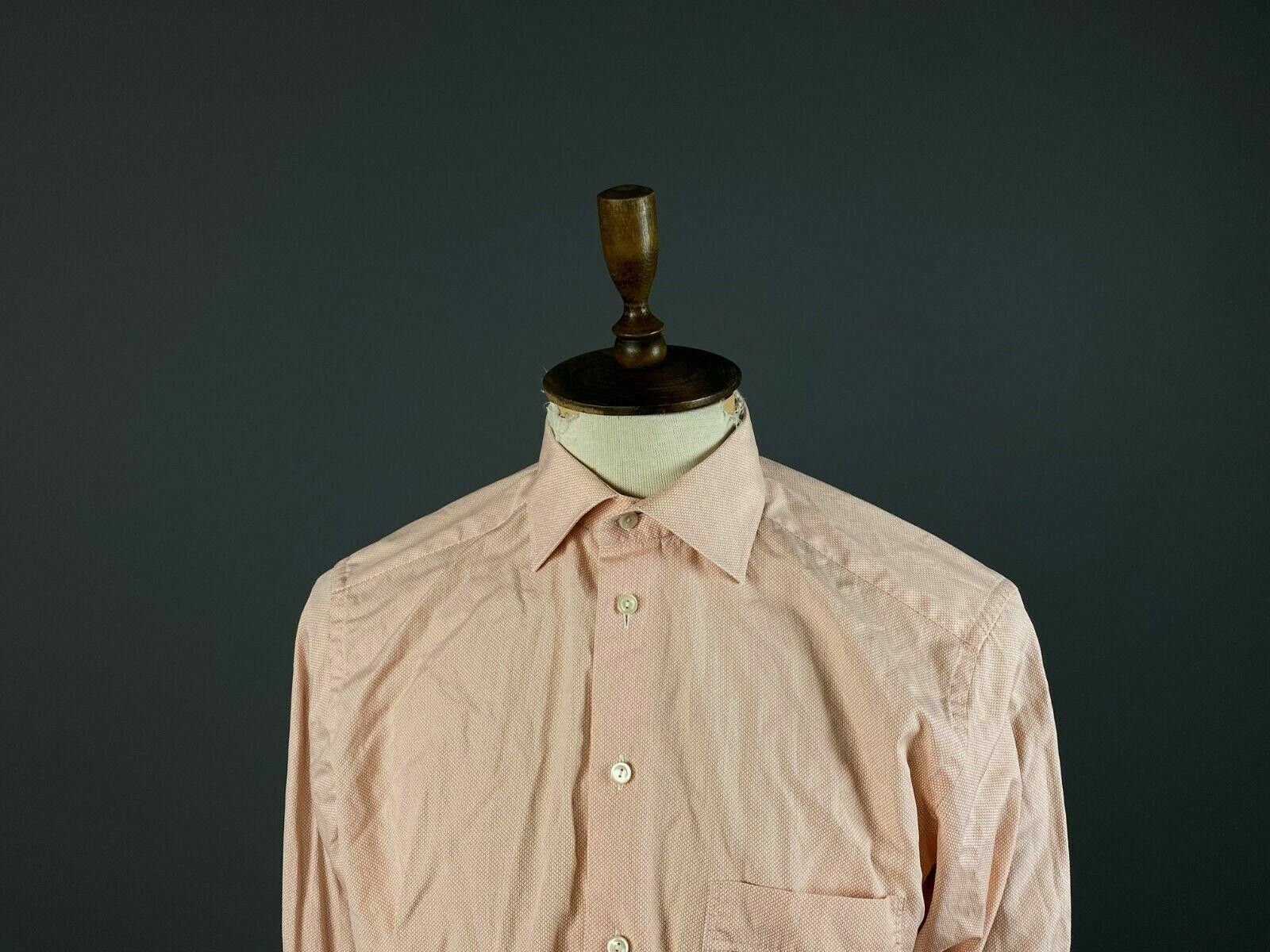 Eton Eton Contemporary Pink Button Up Dress Shirt Size 41/16 Size US M / EU 48-50 / 2 - 2 Thumbnail