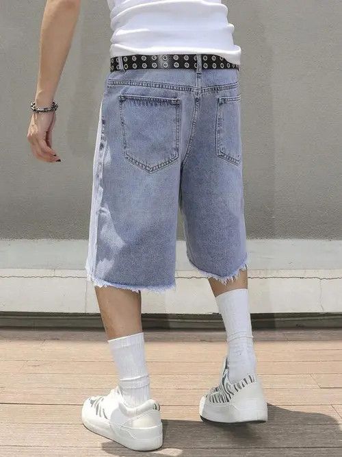 Japanese Brand × Vintage Vintage jeans jorts Y2K distressed shorts Size US 34 / EU 50 - 2 Thumbnail