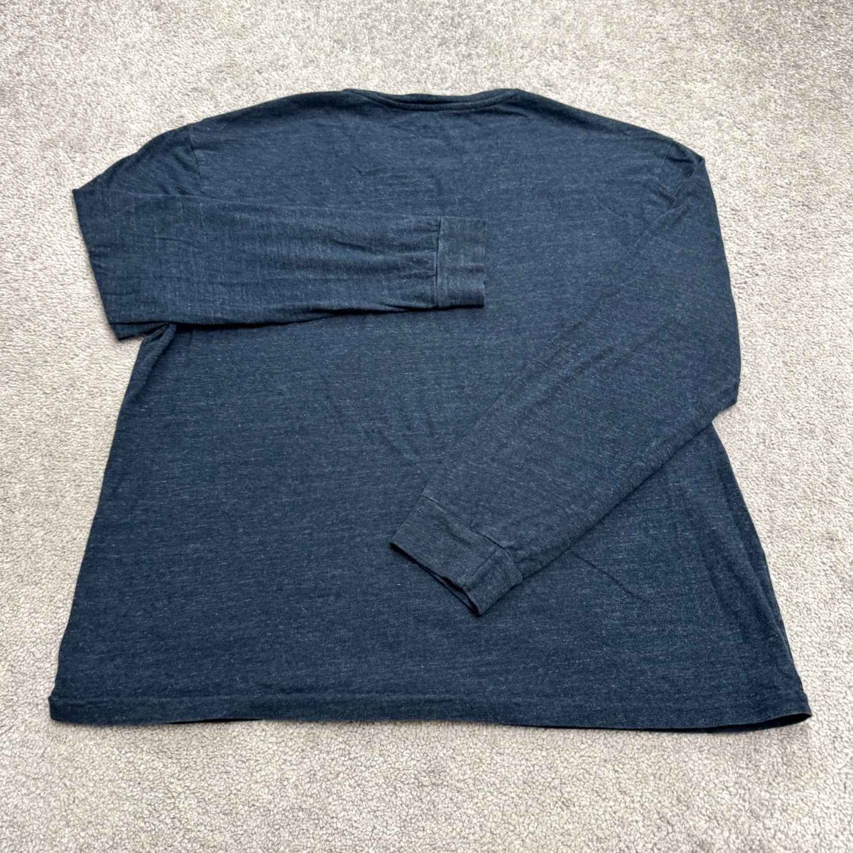 Polo Ralph Lauren Polo Ralph Lauren T-Shirt Long Sleeve Mens Large Blue V-Neck Tee Classic Fit Shirt Size US L / EU 52-54 / 3 - 2 Thumbnail