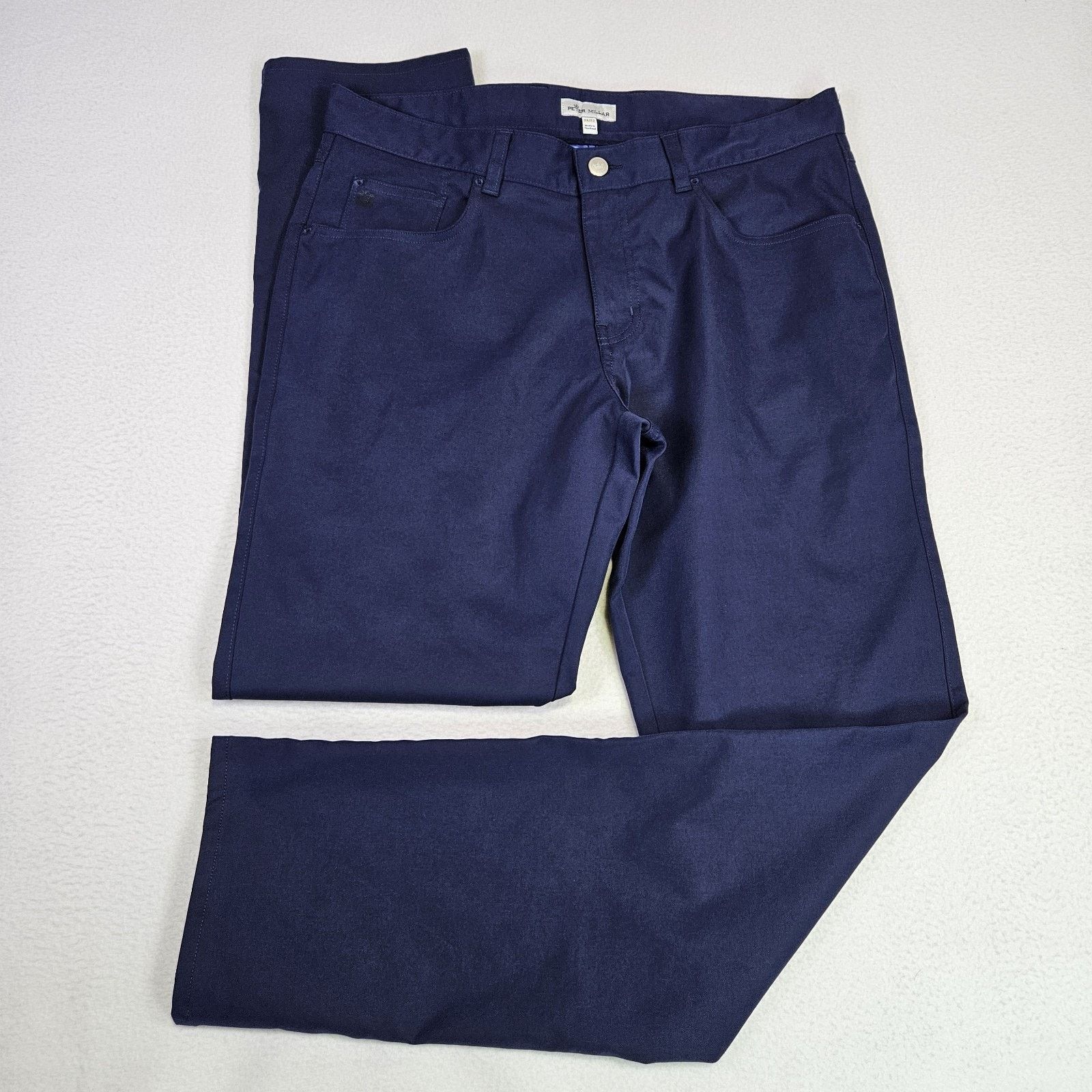 Peter Millar Peter Millar eb66 Performance Pant Navy Golf Chino Trouser Size US 34 / EU 50 - 1 Thumbnail