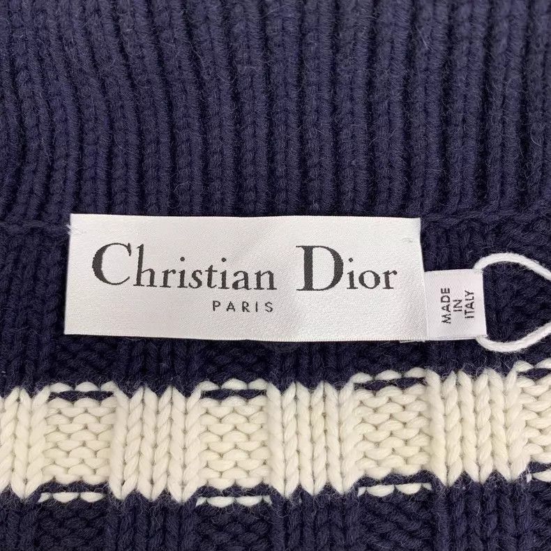 Dior Dior Color-matched striped cotton mixed cashmere knitted c Size XXS / US 00 / IT 34 - 5 Thumbnail