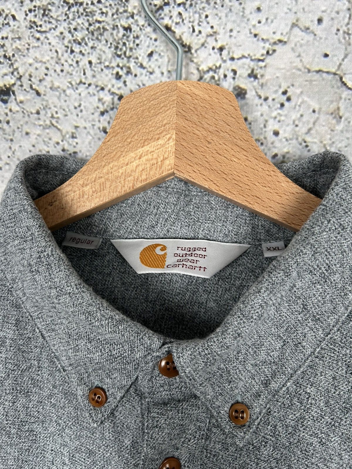 Carhartt Carhartt WIP Cram Shirt Grey Streetwear Workwear Skate Size US XXL / EU 58 / 5 - 5 Thumbnail
