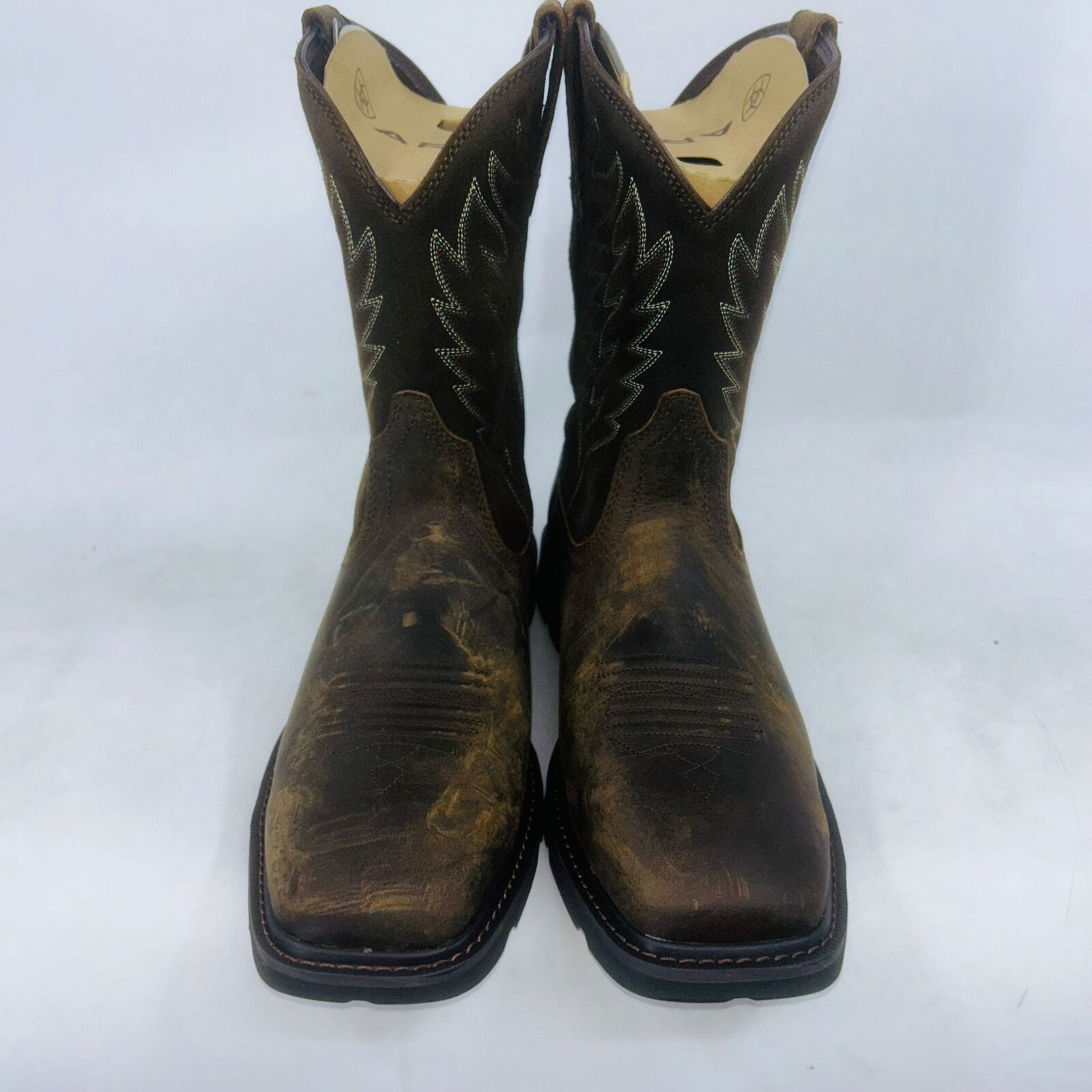 Ariat ARIAT MEN'S BROWN GROUNDBREAKER 8" WORK BOOTS SIZE 10EE Size US 10 / EU 43 - 2 Thumbnail