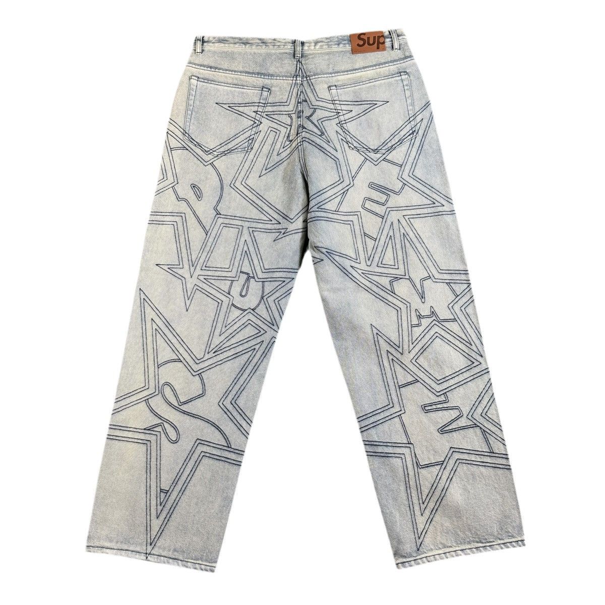 Supreme Supreme Stars Topstitch Jeans Size US 36 / EU 52 - 2 Thumbnail