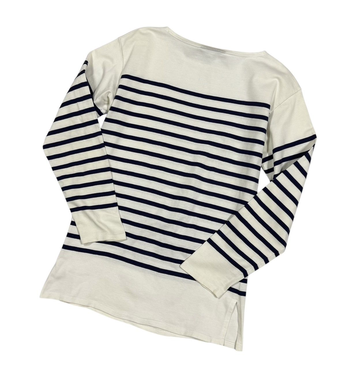 Saint James Vtg Saint James Heavt Cotton Naval Sailor Boatneck Shirt Size US M / EU 48-50 / 2 - 14 Thumbnail