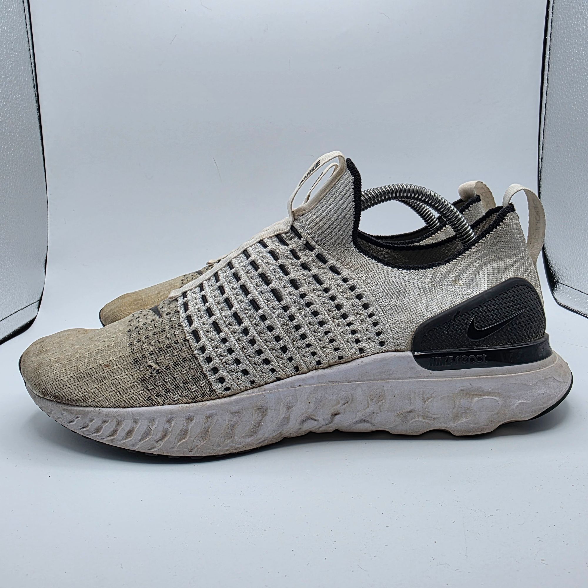 Nike Nike React Phantom Run Flyknit 2 Oreo Mens Size 10.5 White S Size US 10.5 / EU 43-44 - 13 Thumbnail
