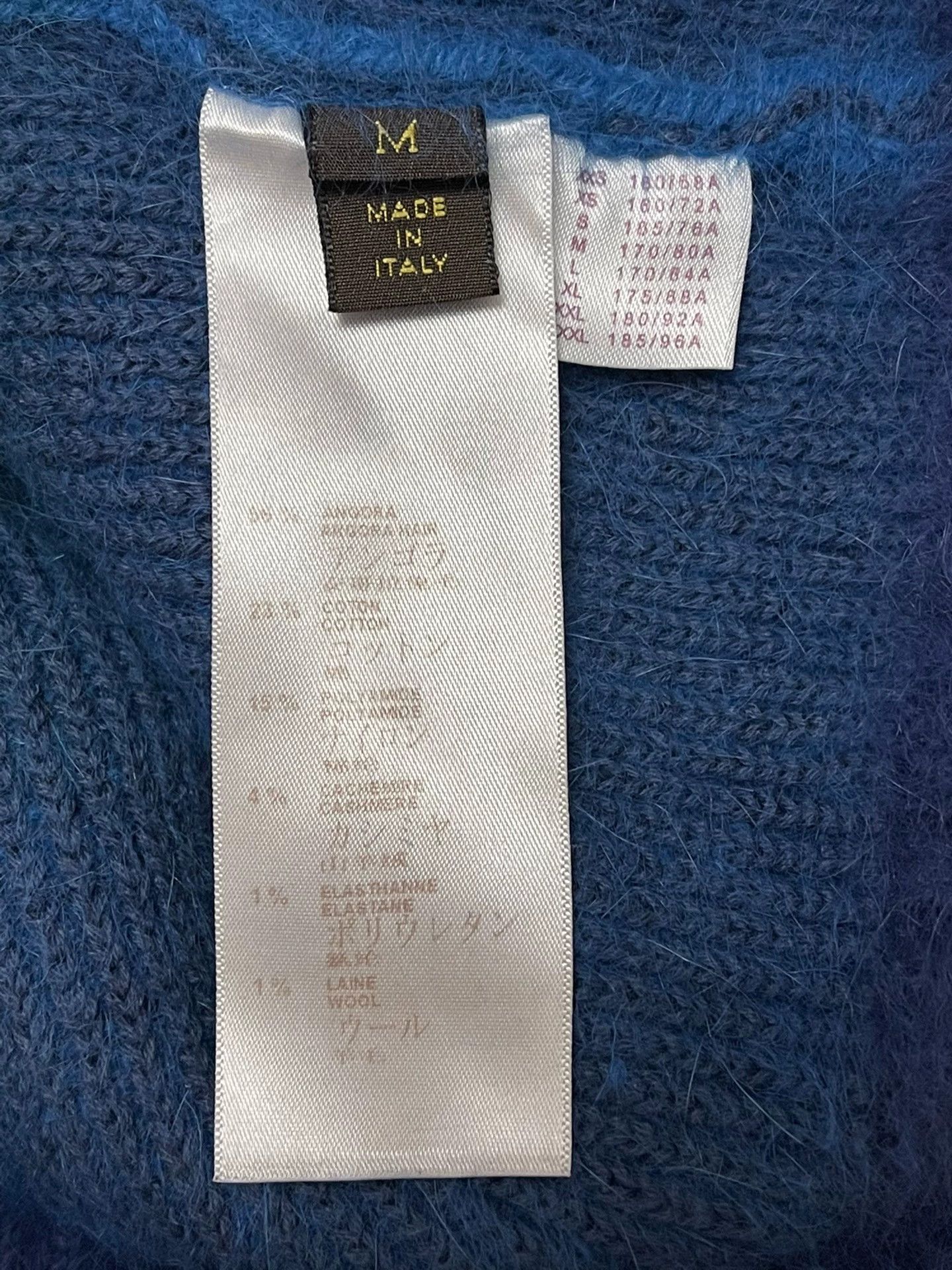 Louis Vuitton Louis Vuitton Shrek Blue M Men's Angora Mix Sweater Size US M / EU 48-50 / 2 - 5 Thumbnail
