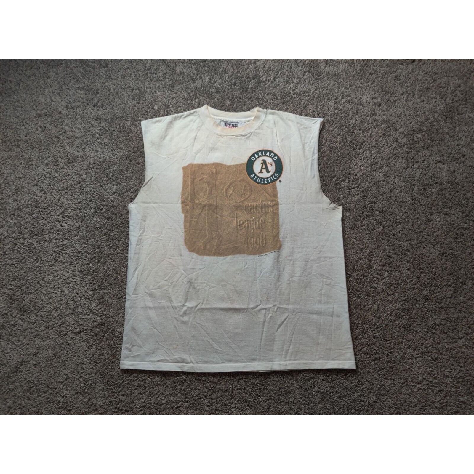 MLB VINTAGE Oakland Athletics Shirt Adult Mens Cactus League Size US XL / EU 56 / 4 - 1 Thumbnail