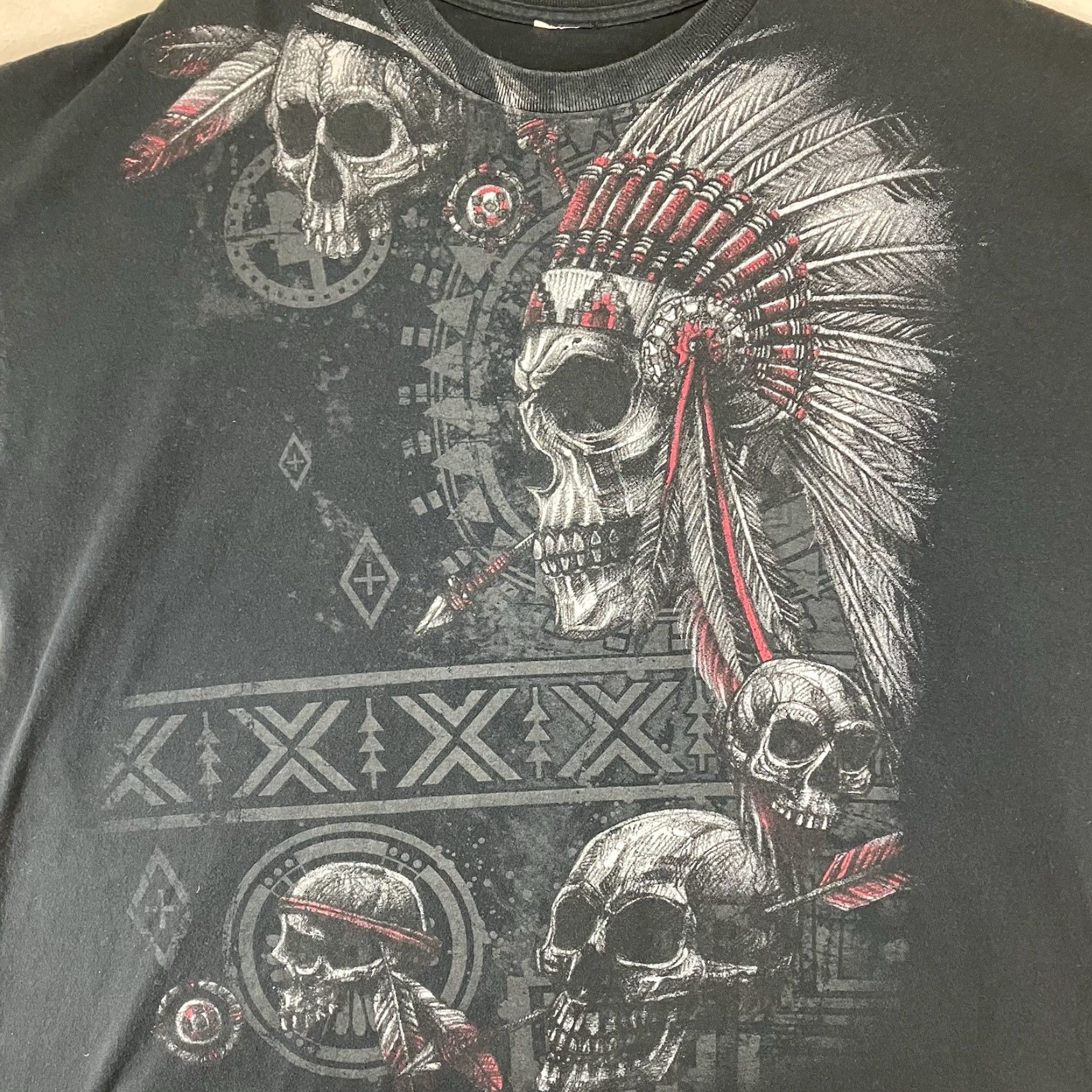 Vintage VINTAGE Chief Skulls Graphic Oversized T-Shirt XL Black Men Adult XL Graphic Print Skater Gothic Grunge 2000s Mens Size US XL / EU 56 / 4 - 3 Thumbnail