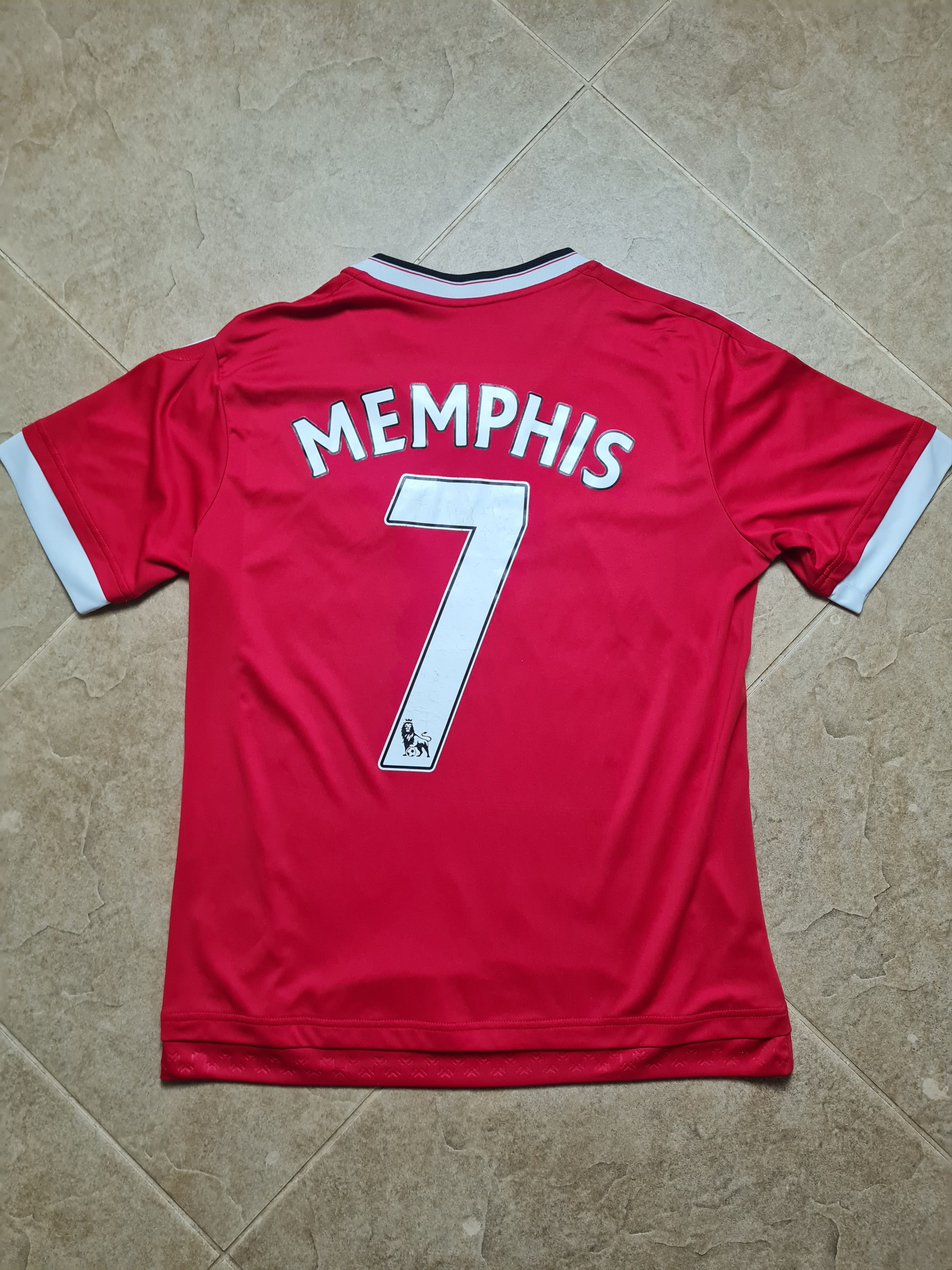 Adidas Manchester United15/16 Home Soccer Shirt Adidas #7 MEMPHIS Size US S / EU 44-46 / 1 - 1 Thumbnail