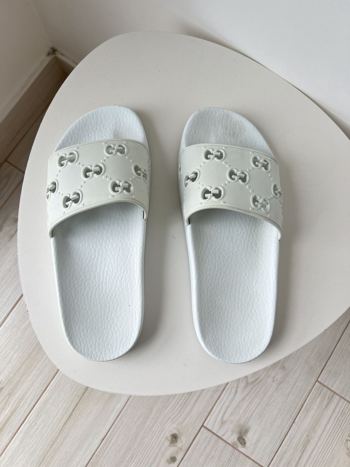 Gucci Gucci White Slides Sandals Size 39 Luxury Designer Size US 6.5 / EU 39-40 - 15 Thumbnail