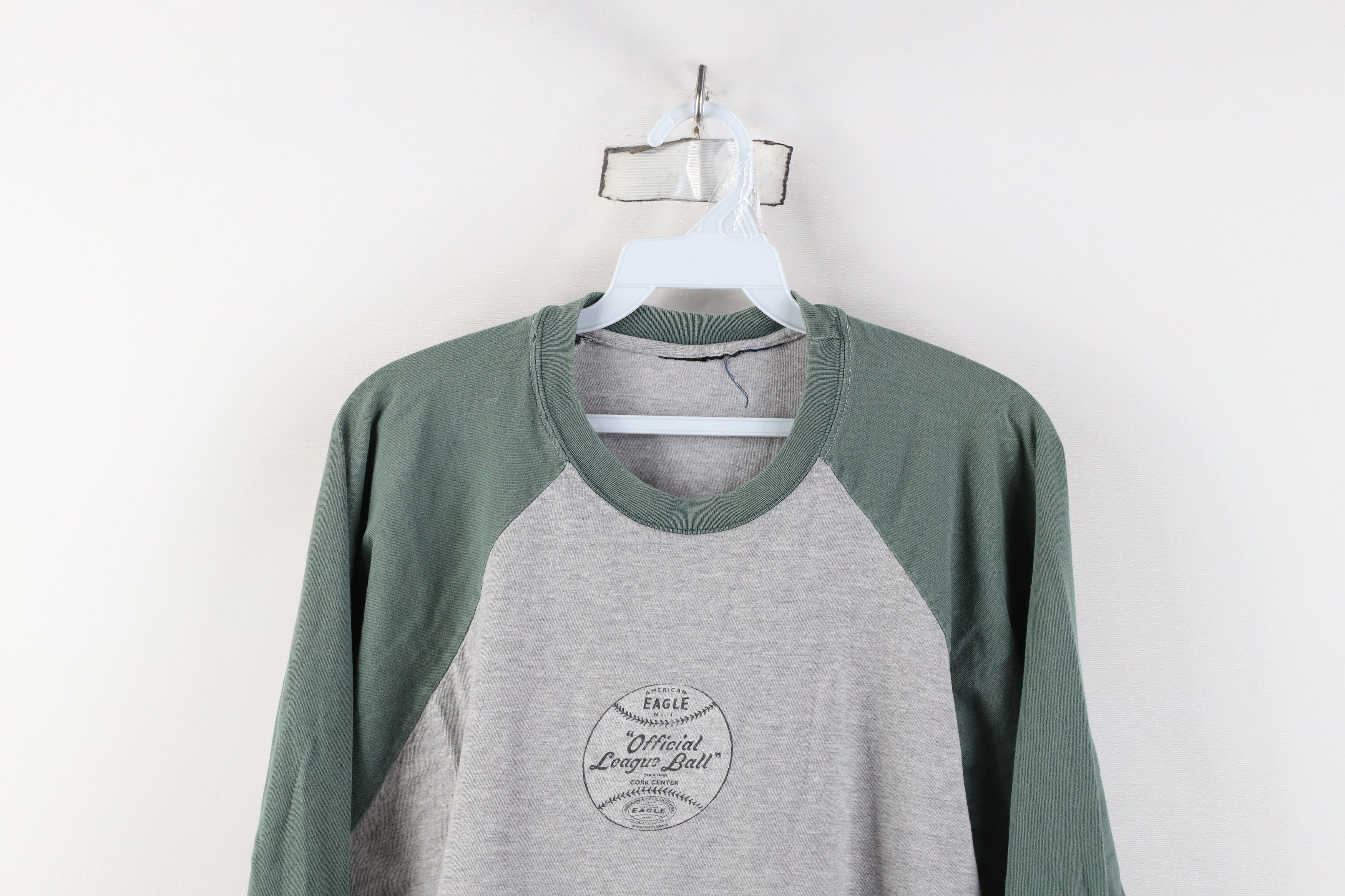 American Eagle Outfitters Vintage 90s Y2K American Eagle Baseball Long Sleeve T-Shirt Size US L / EU 52-54 / 3 - 2 Thumbnail