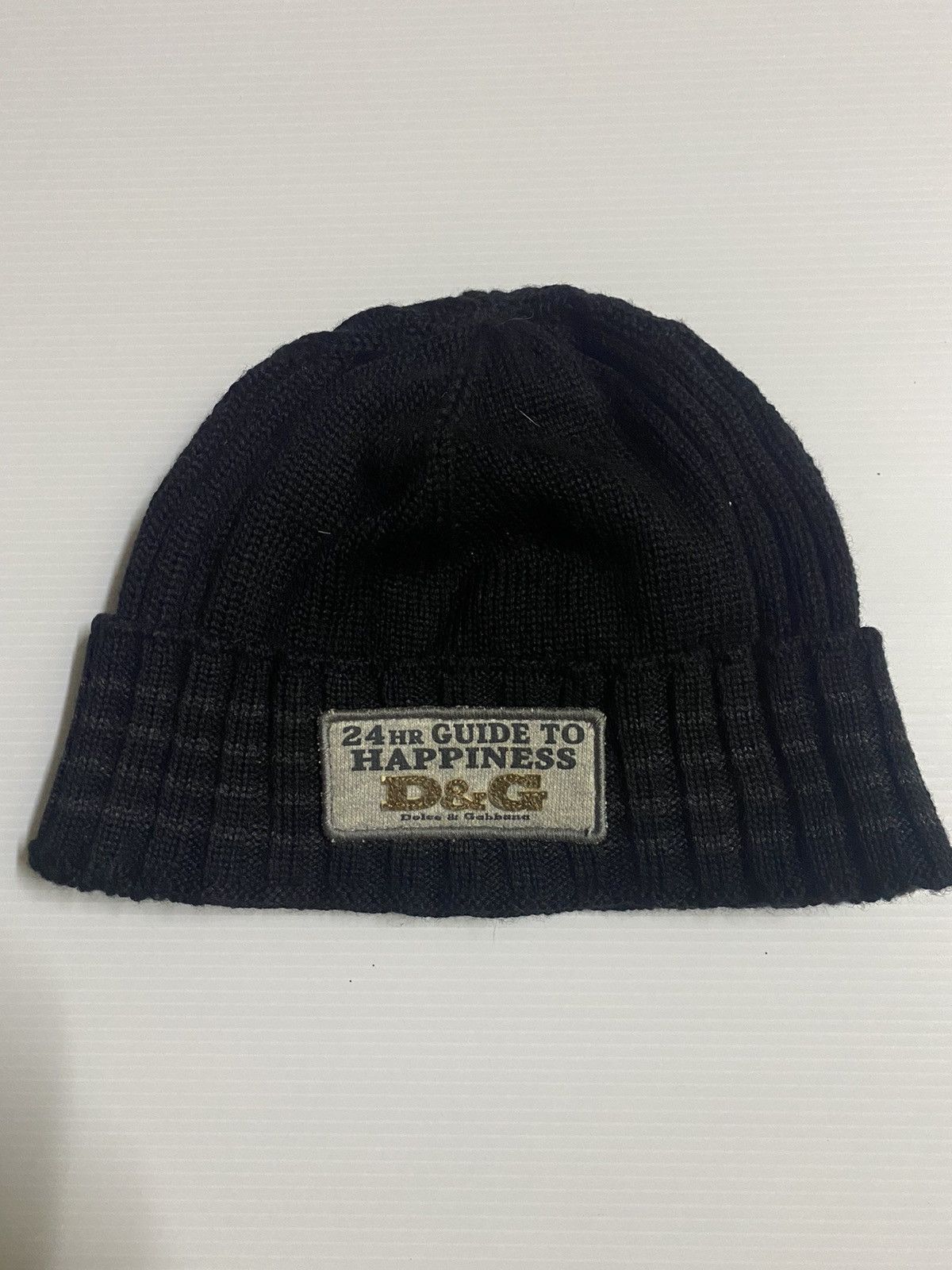 Dolce & Gabbana Dolce & Gabbana Small Patches Knitted Beanie Hat Size ONE SIZE - 1 Thumbnail