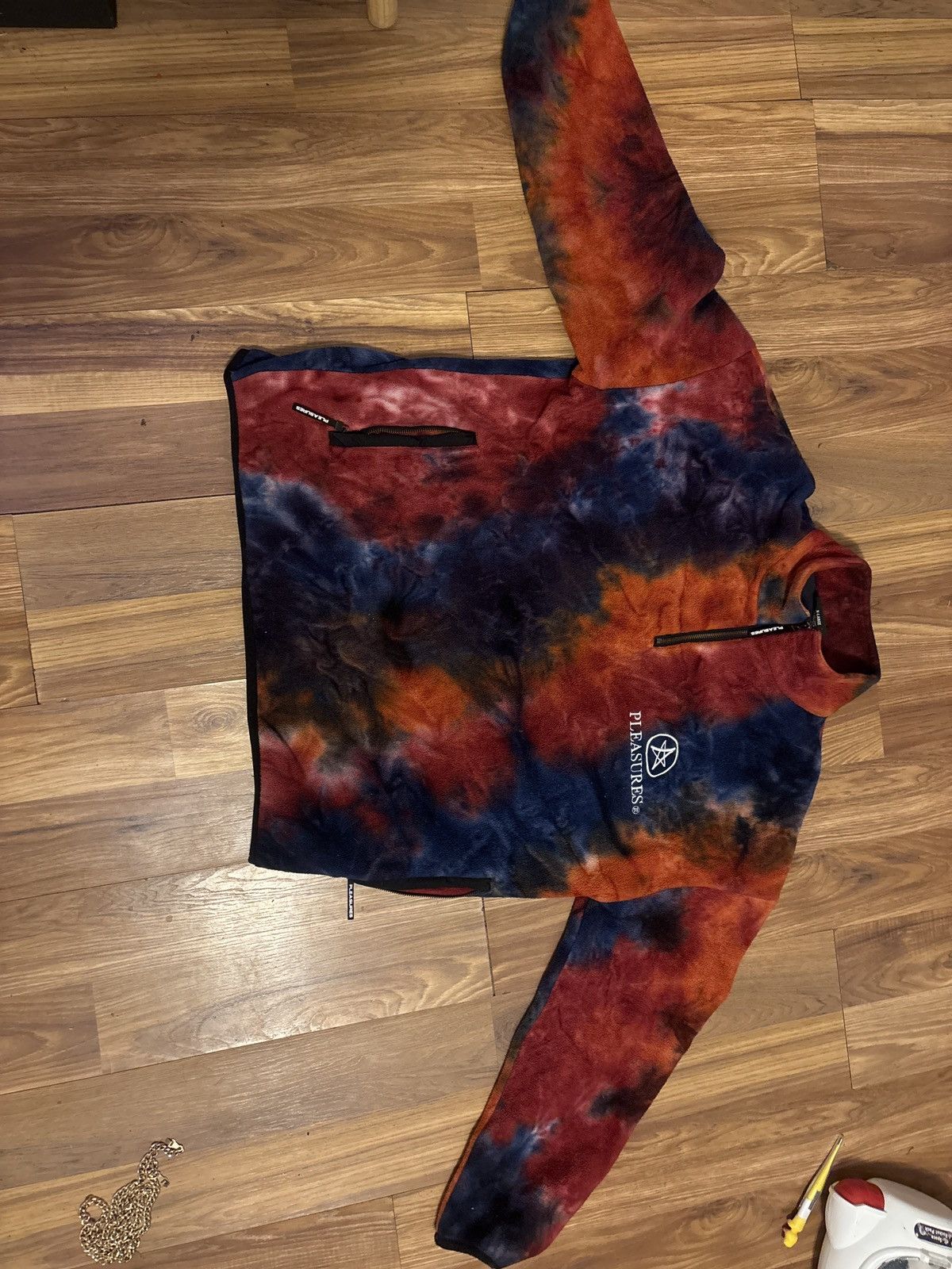 Pleasures Tie dye pleasures quarter-zip pull over Size US XL / EU 56 / 4 - 2 Thumbnail