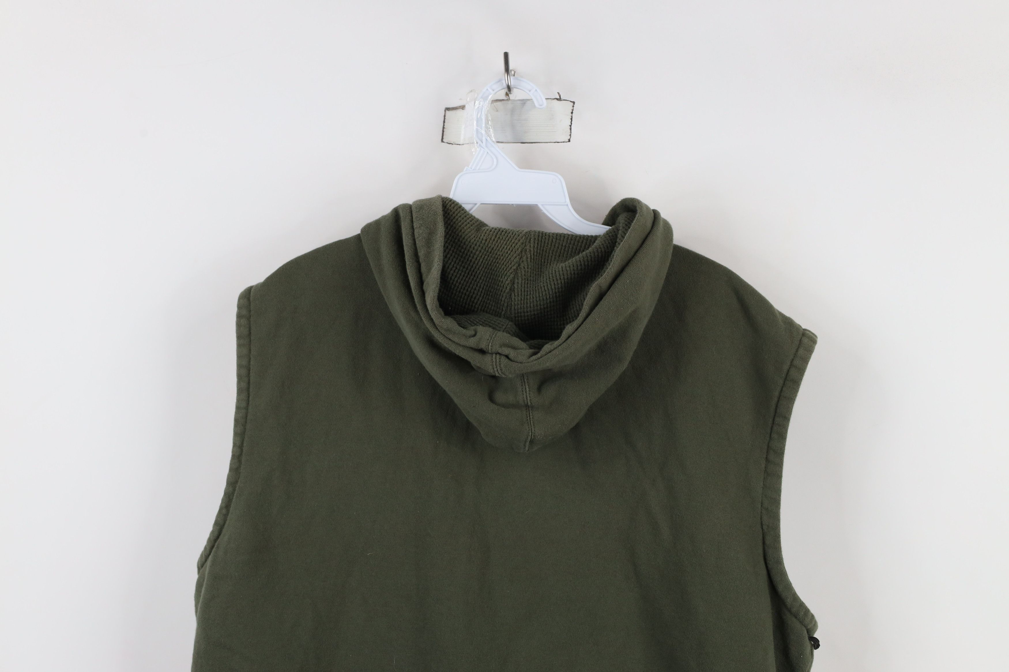 Harley Davidson × Vintage Vintage Y2K Harley Davidson Spell Sleeveless Hoodie Green Size US M / EU 48-50 / 2 - 14 Thumbnail