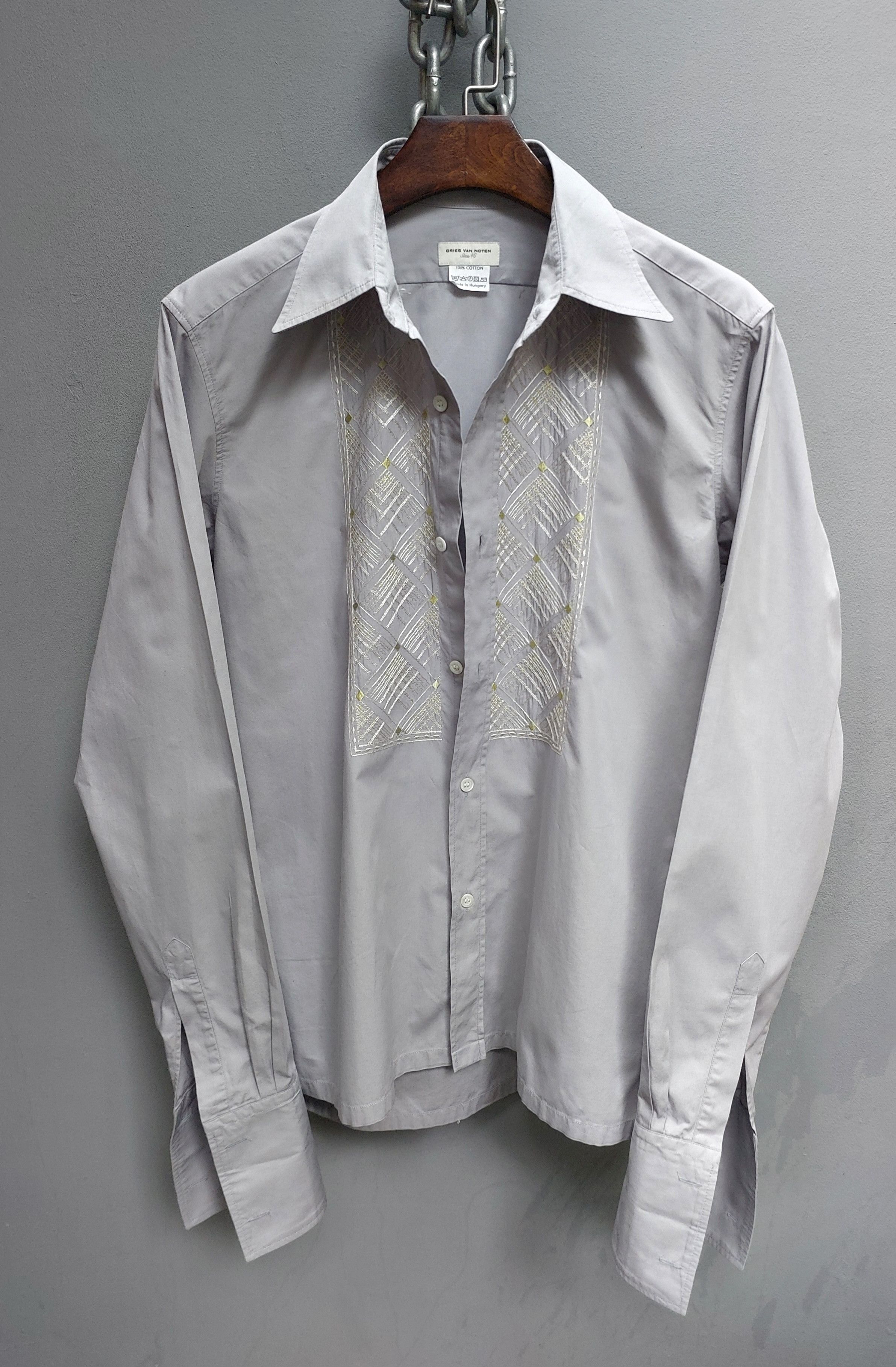 Dries Van Noten Cuff•links Embroidery Button Up