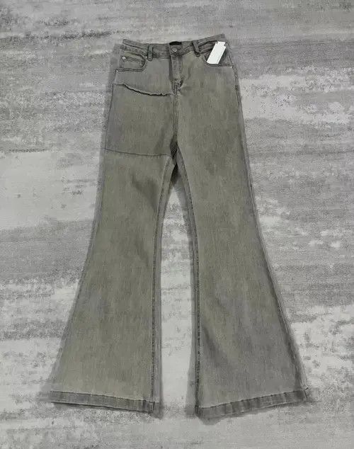Jean Distressed Washed Flared Jeans Size US 36 / EU 52 - 3 Thumbnail
