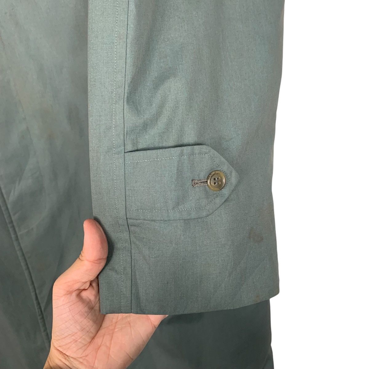 Burberry Burberrys Green Trench Coat Size US M / EU 48-50 / 2 - 13 Thumbnail