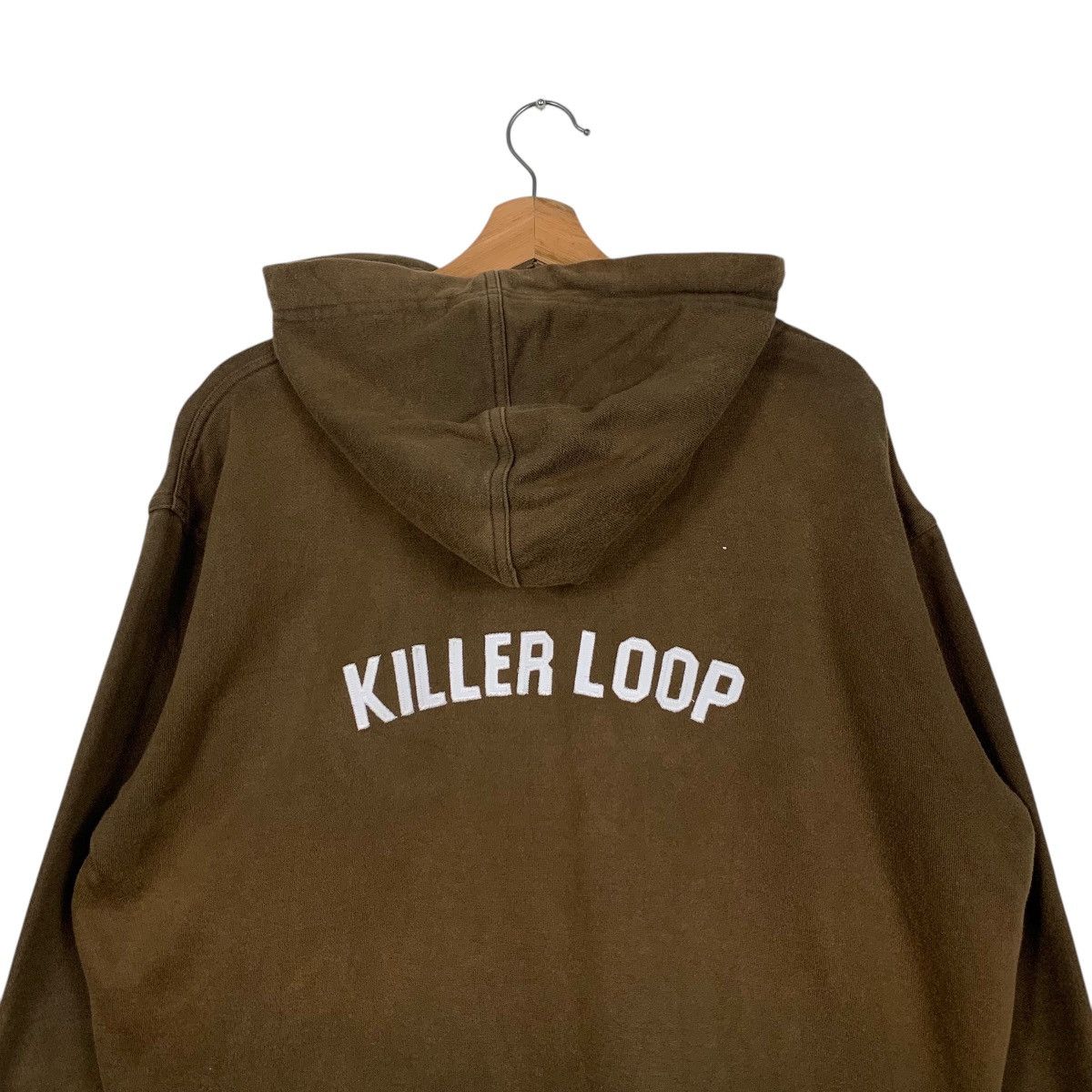 Japanese Brand KILLER LOOP Big Logo Zipper Hoodie Sweatshirt #1773-C78 Size US S / EU 44-46 / 1 - 2 Thumbnail