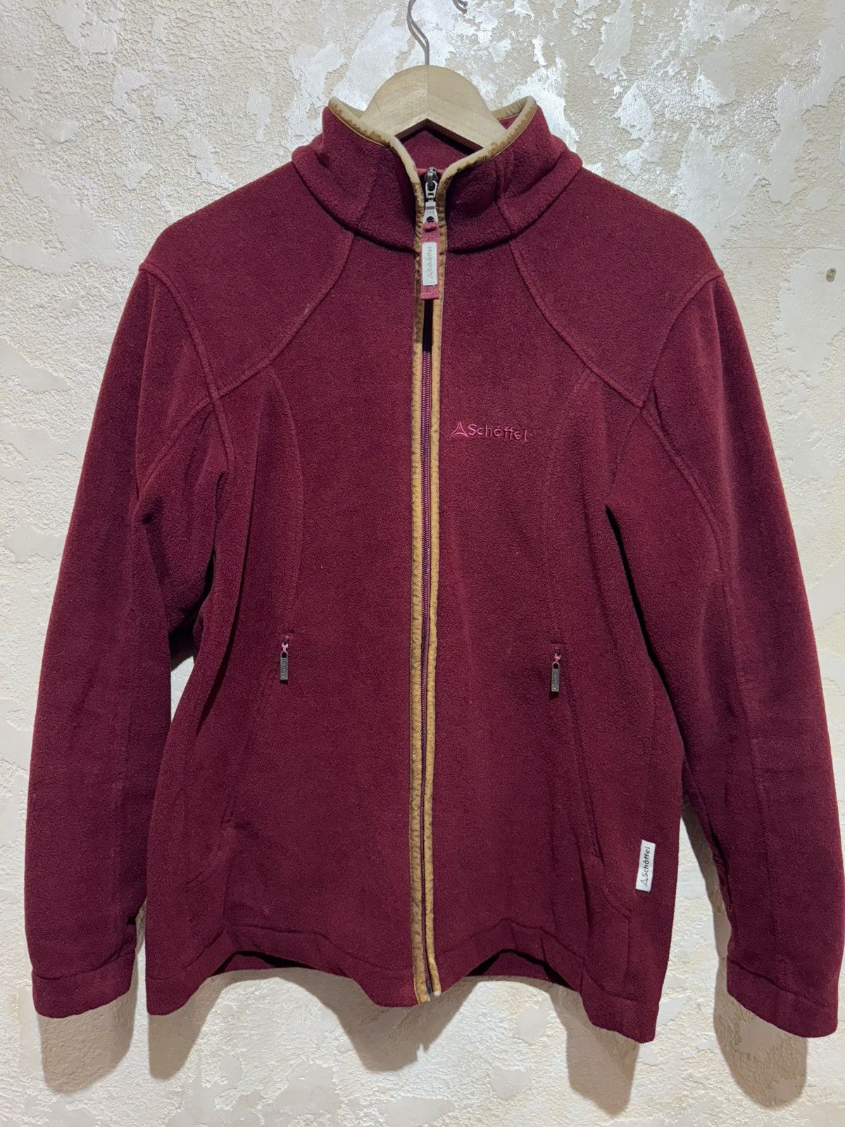Women's Schoffel Burley Fleece Jacket - Ruby Size UK 12