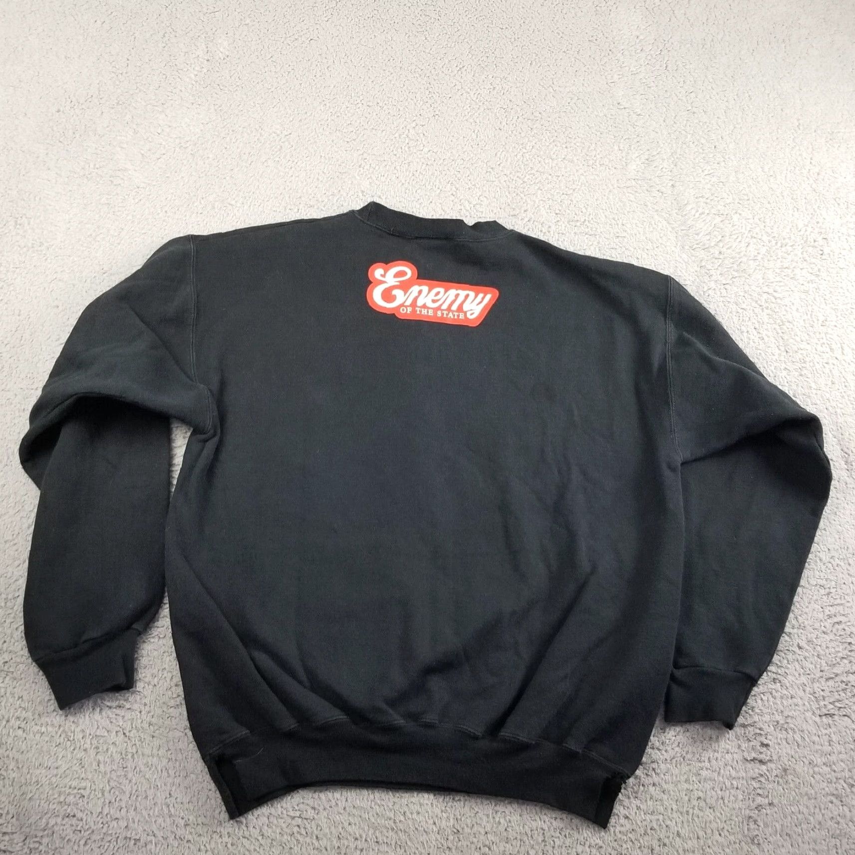 Vintage Vintage Enemy of State EOS Sweatshirt Men Medium Black Crew Neck Pullover 90s Graphic Native Size US M / EU 48-50 / 2 - 2 Thumbnail