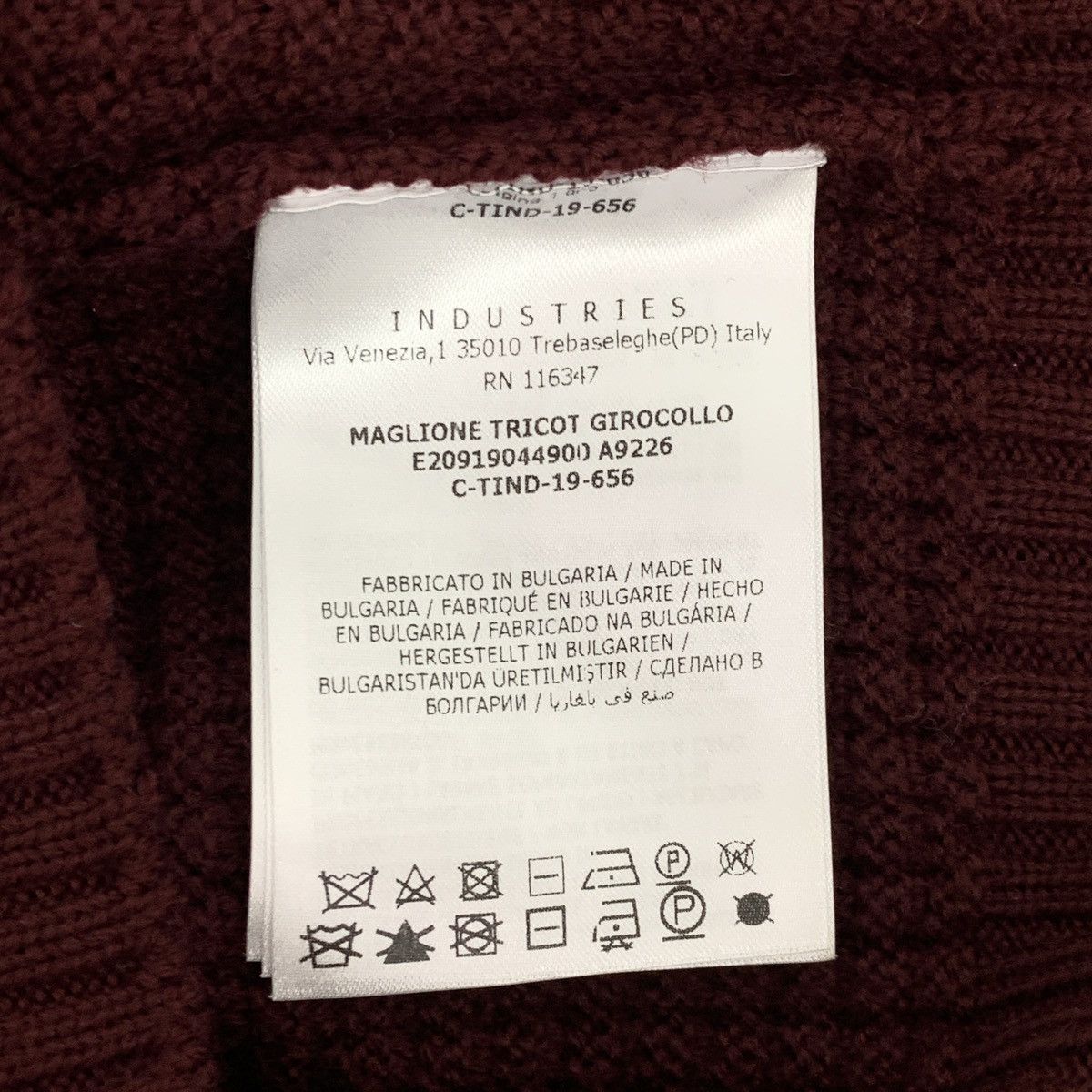 Moncler Moncler Deep Red Wool Long Sleeve Knit Sweater K26WX Size US XL / EU 56 / 4 - 7 Thumbnail