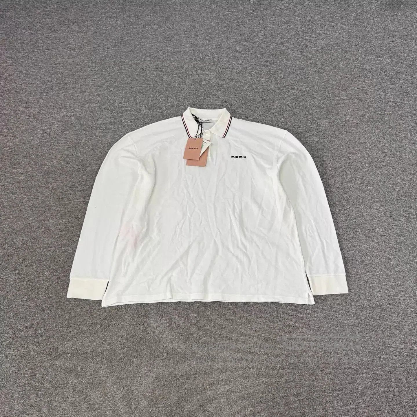 Miu Miu Long Sleeve Polo Shirt in Multi. Size US L / EU 52-54 / 3 - 1 Thumbnail