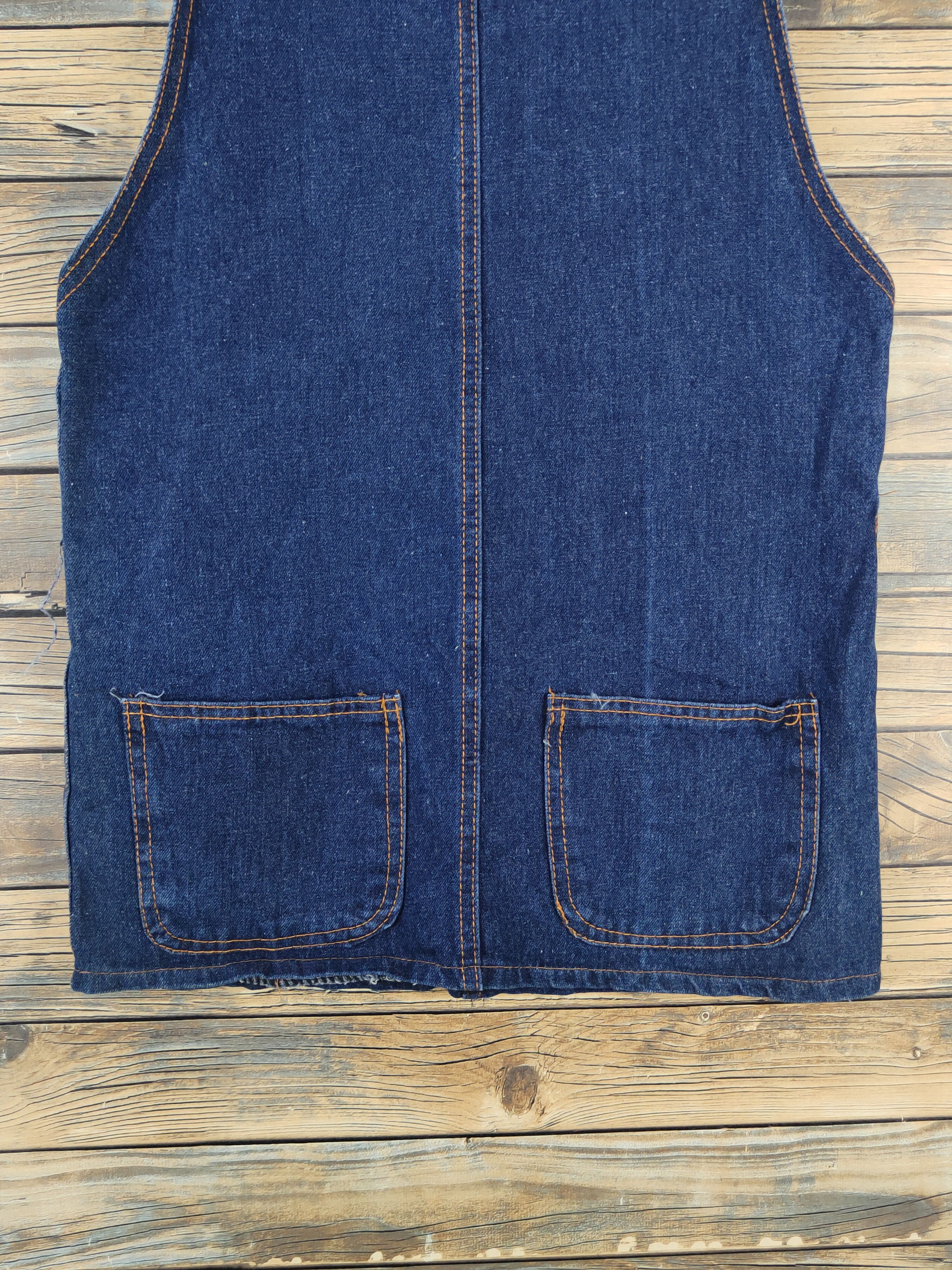 Other Japanese Brand Dark Blue Denim Skirt Jumpsuits Size 34" / US 12 / IT 48 - 10 Thumbnail