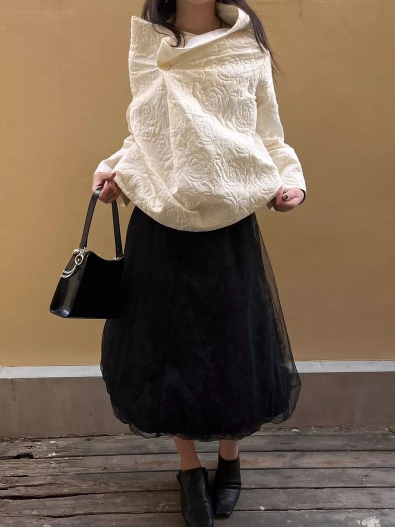 Comme des Garcons Comme Des Garcons Silk rosette top Size S / US 4 / IT 40 - 1 Thumbnail