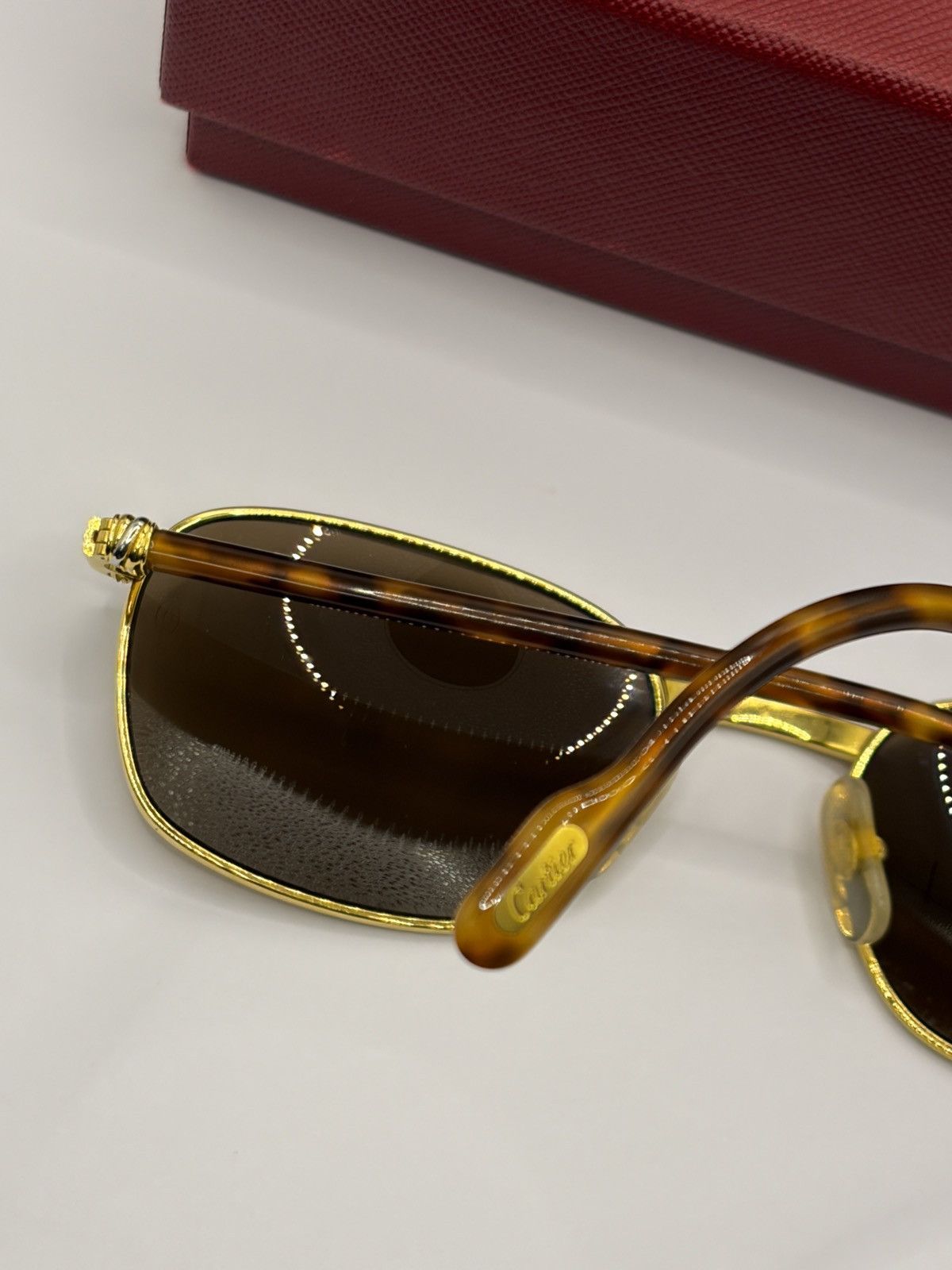 Cartier Cartier Aube Or gold plated sunglasses Size ONE SIZE - 4 Thumbnail