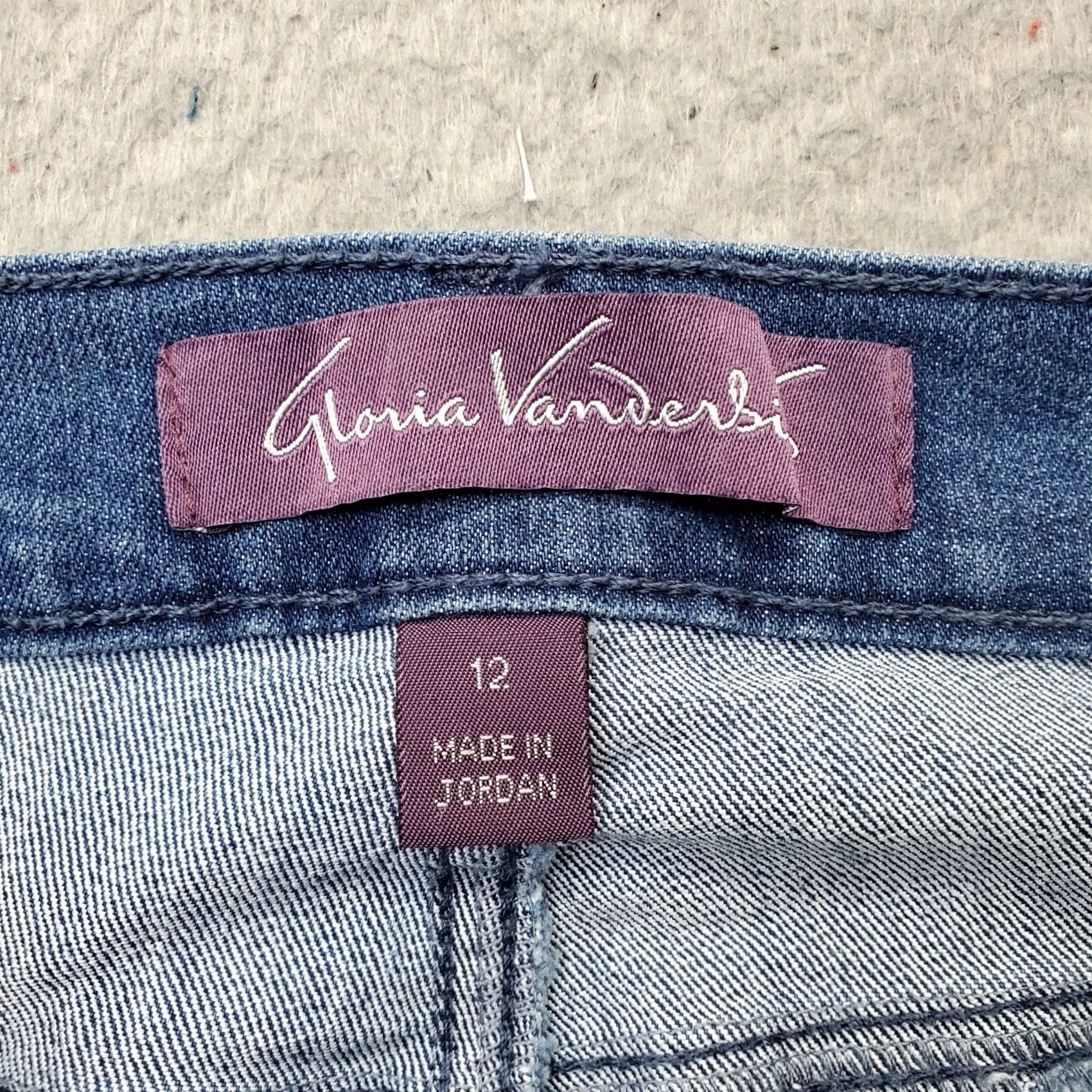 Gloria Vanderbilt Gloria Vanderbilt Amanda Jeans Womens 12 Blue Denim Stretch Classic Tapered Leg Size 34" / US 12 / IT 48 - 7 Thumbnail