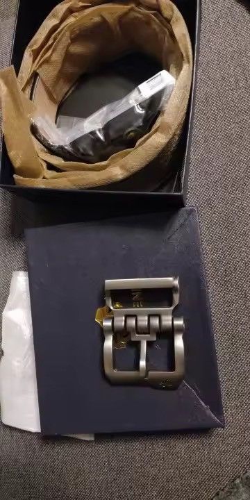 Japanese Brand × Leather Genuine Leather Belt Bison Denim Size ONE SIZE - 8 Thumbnail