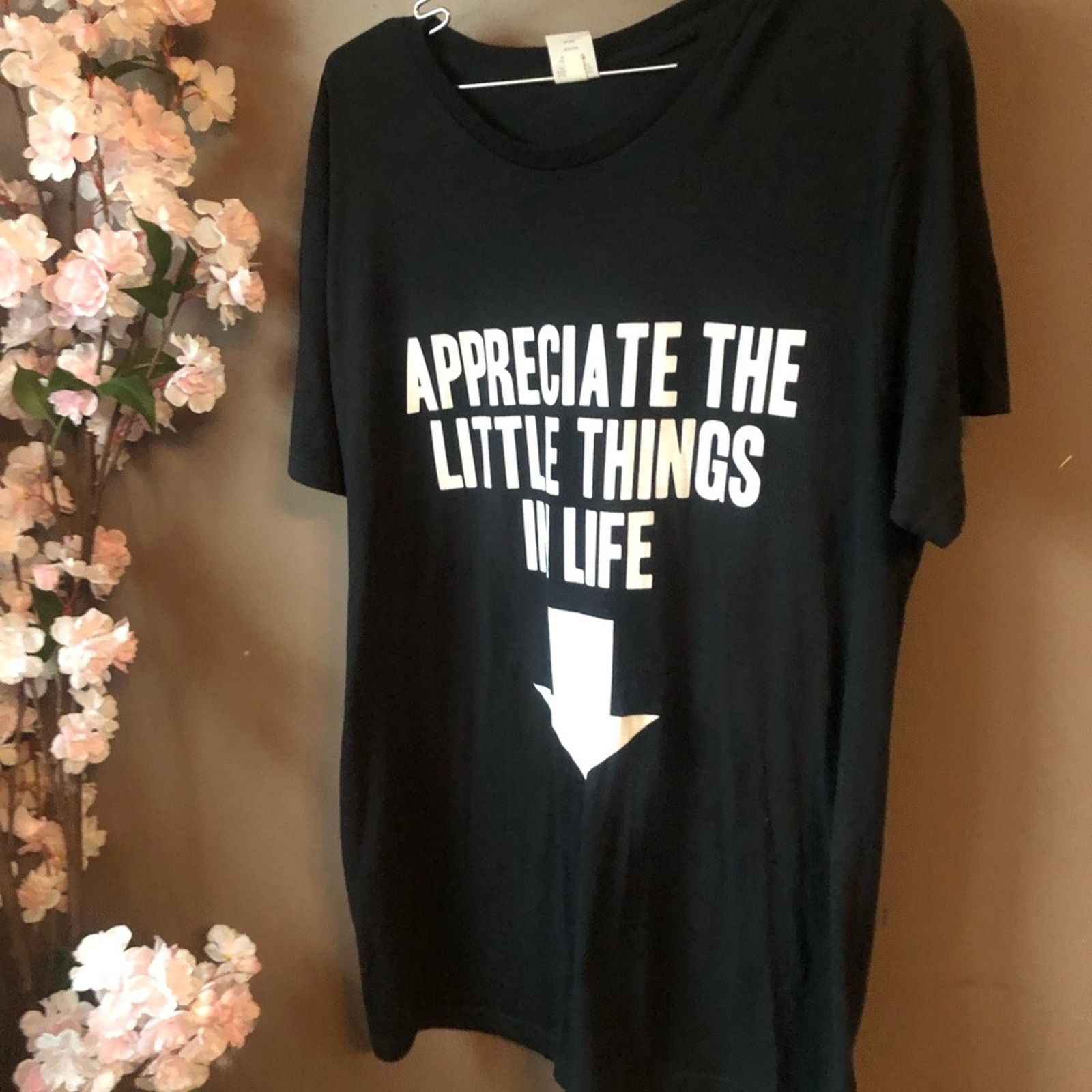 NBDN Nobrandedon Funny graphic T-Shirt. “Appreciate the small things” Size US L / EU 52-54 / 3 - 4 Thumbnail