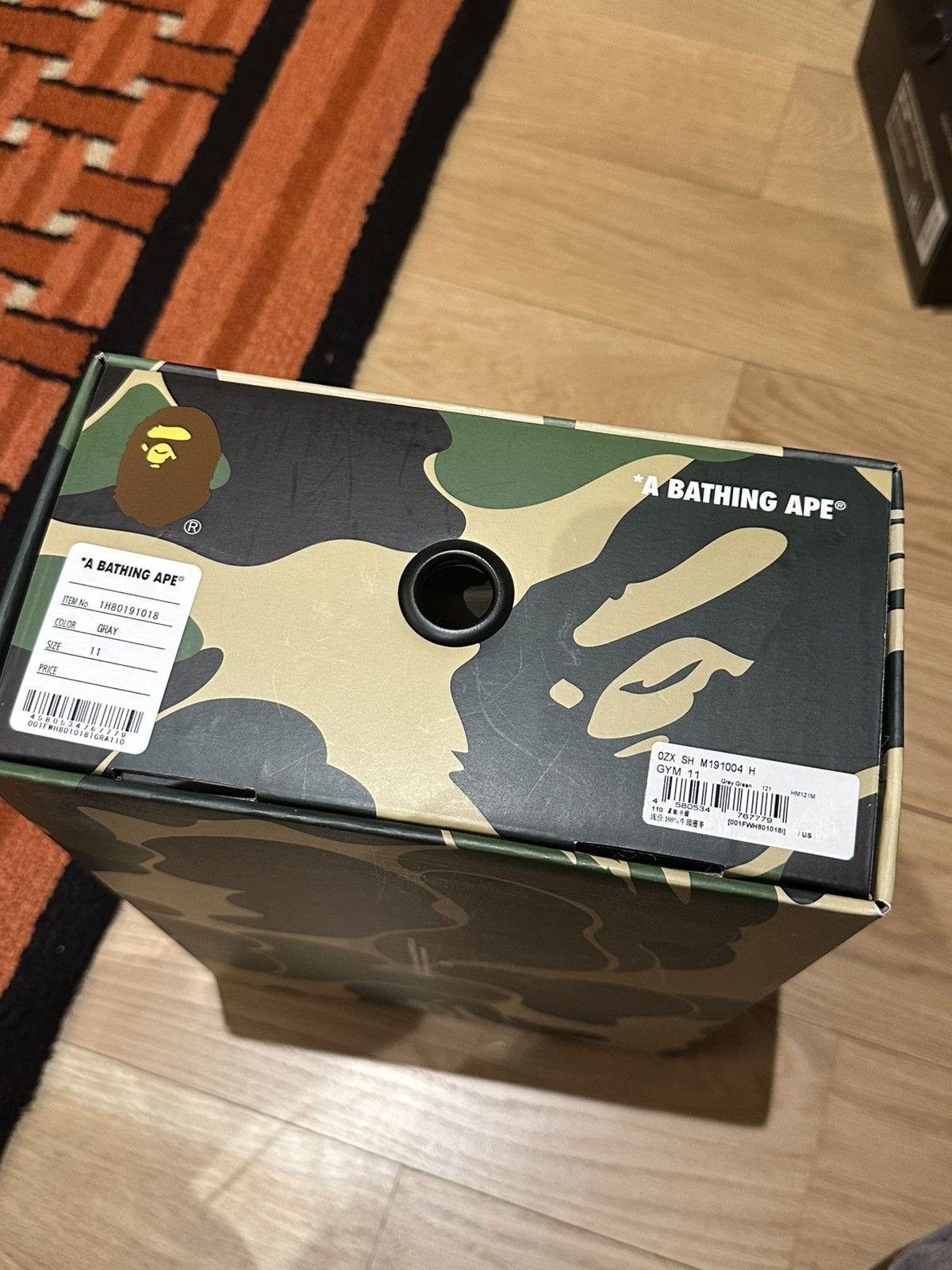 Bape A Bathing Ape Bape Sta Grey Green Size US 11 / EU 44 - 12 Thumbnail