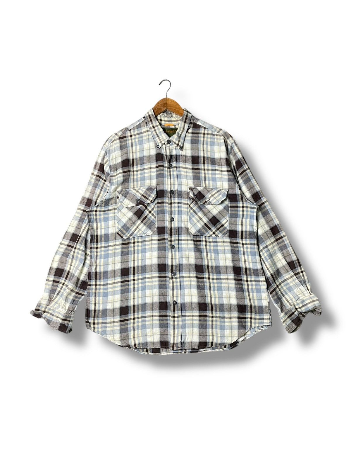 Timberland × Vintage Vintage Timberland Checked Flannel (50) Size US L / EU 52-54 / 3 - 1 Thumbnail